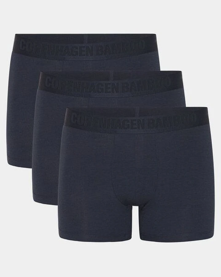Copenhagen Bamboo 3 Paar Unterhosen aus Bambus in marineblau
