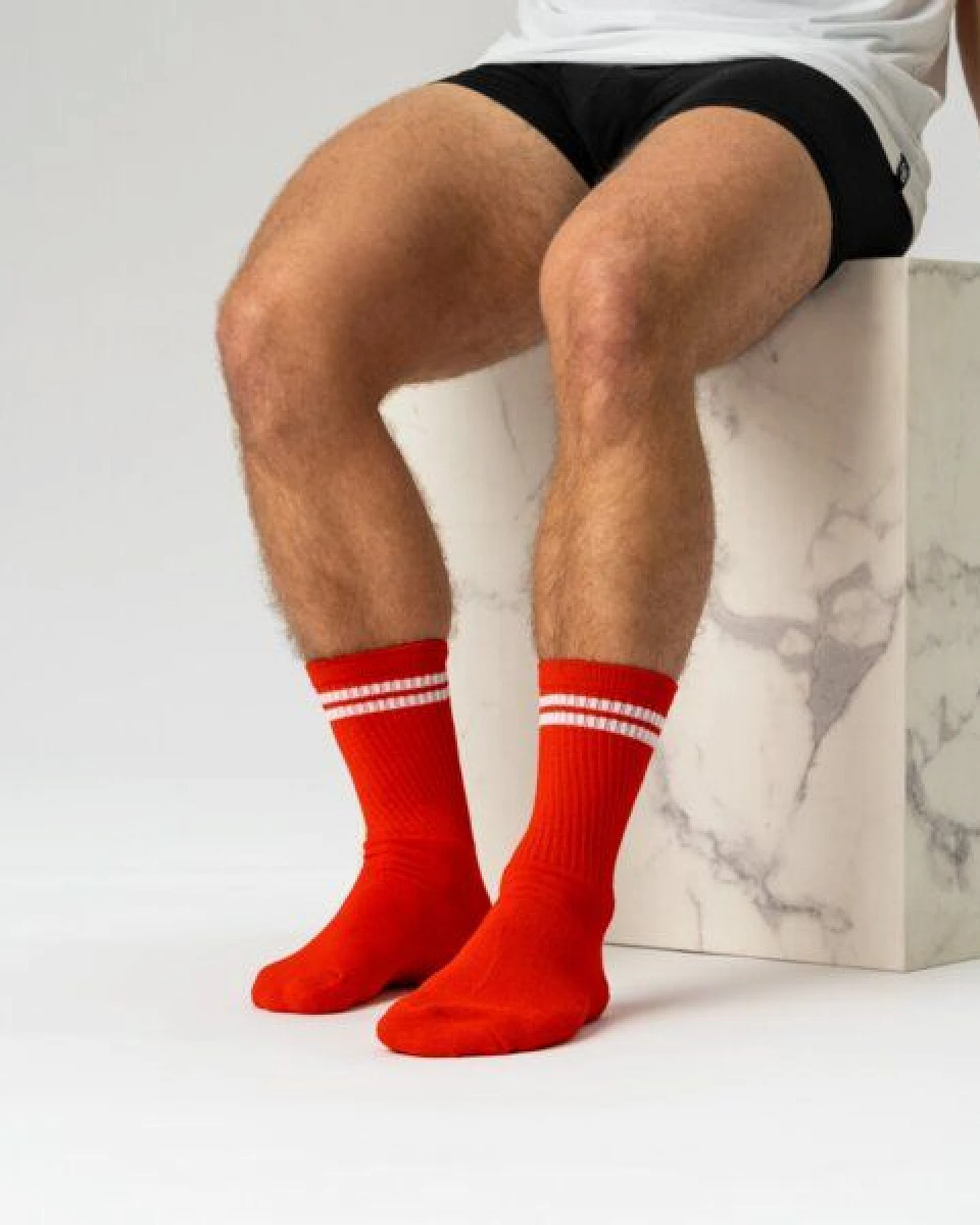 Copenhagen Bamboo 3 Paar rote Tennissocken aus Bambus – Ansicht 2
