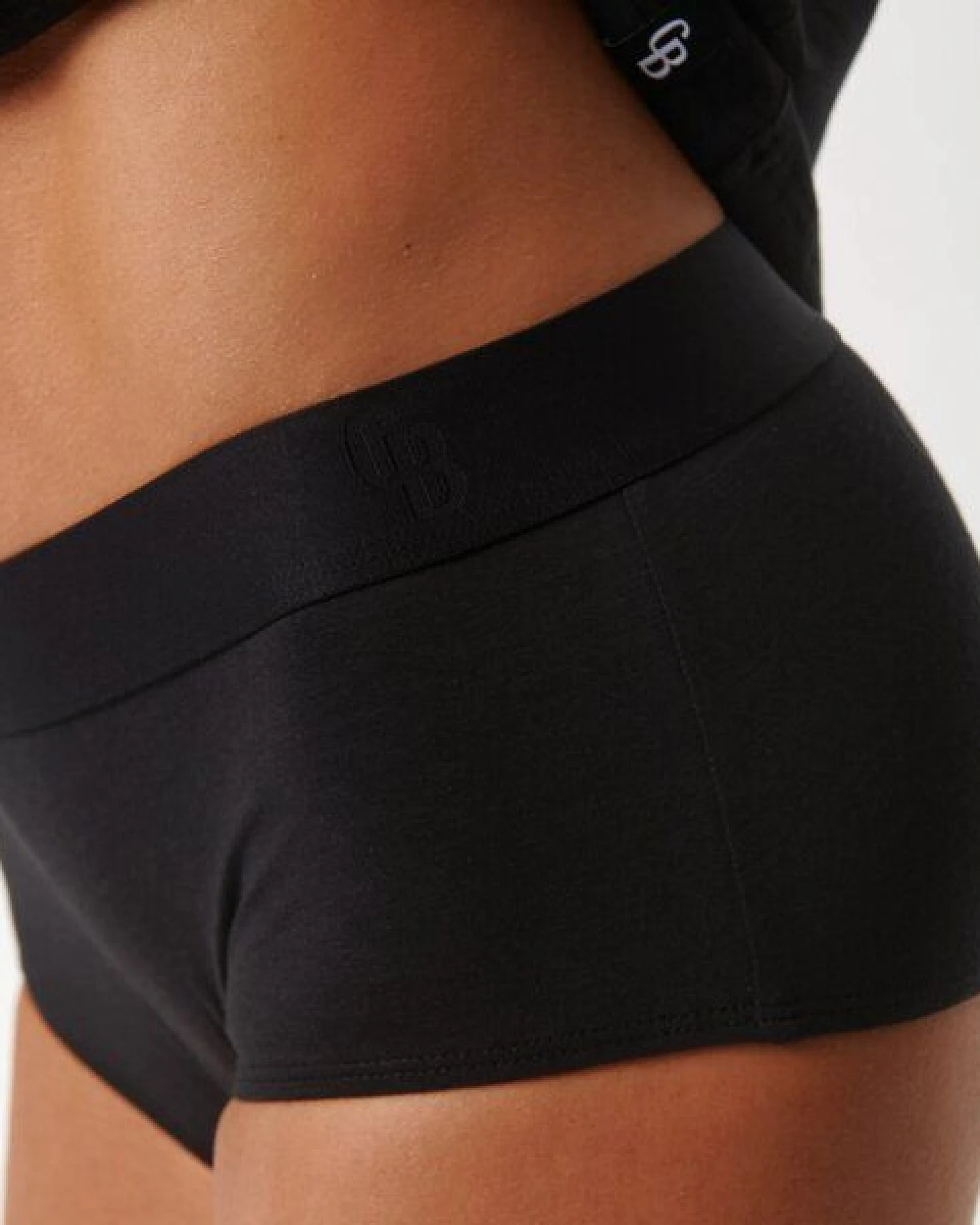 Copenhagen Bamboo 3 schwarze Bambus-Hipster-Slips – Ansicht 4