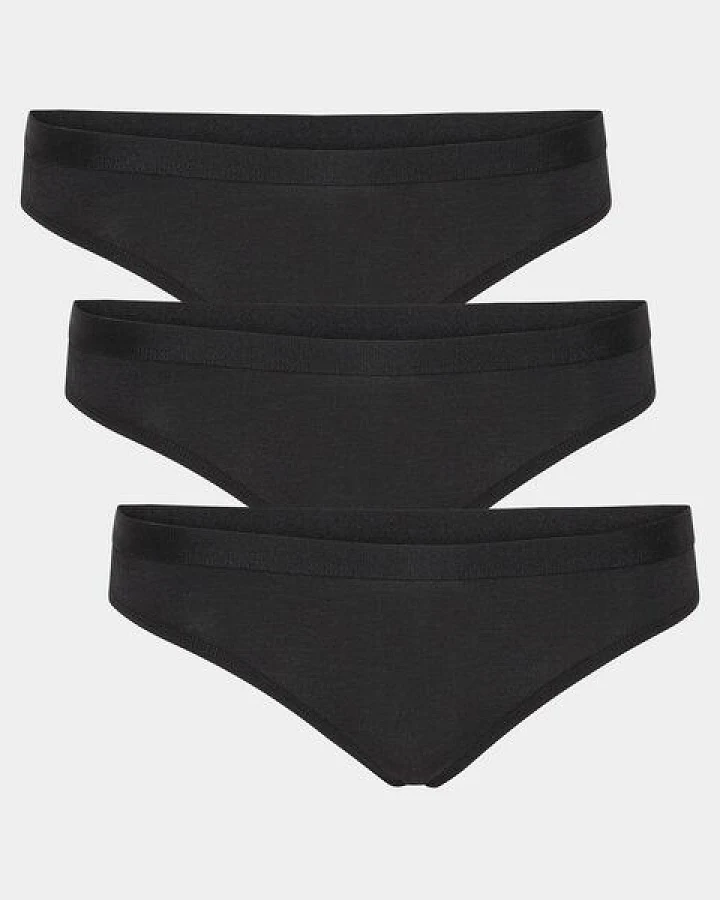 Copenhagen Bamboo 3 schwarze Bambus-Tanga-Slips
