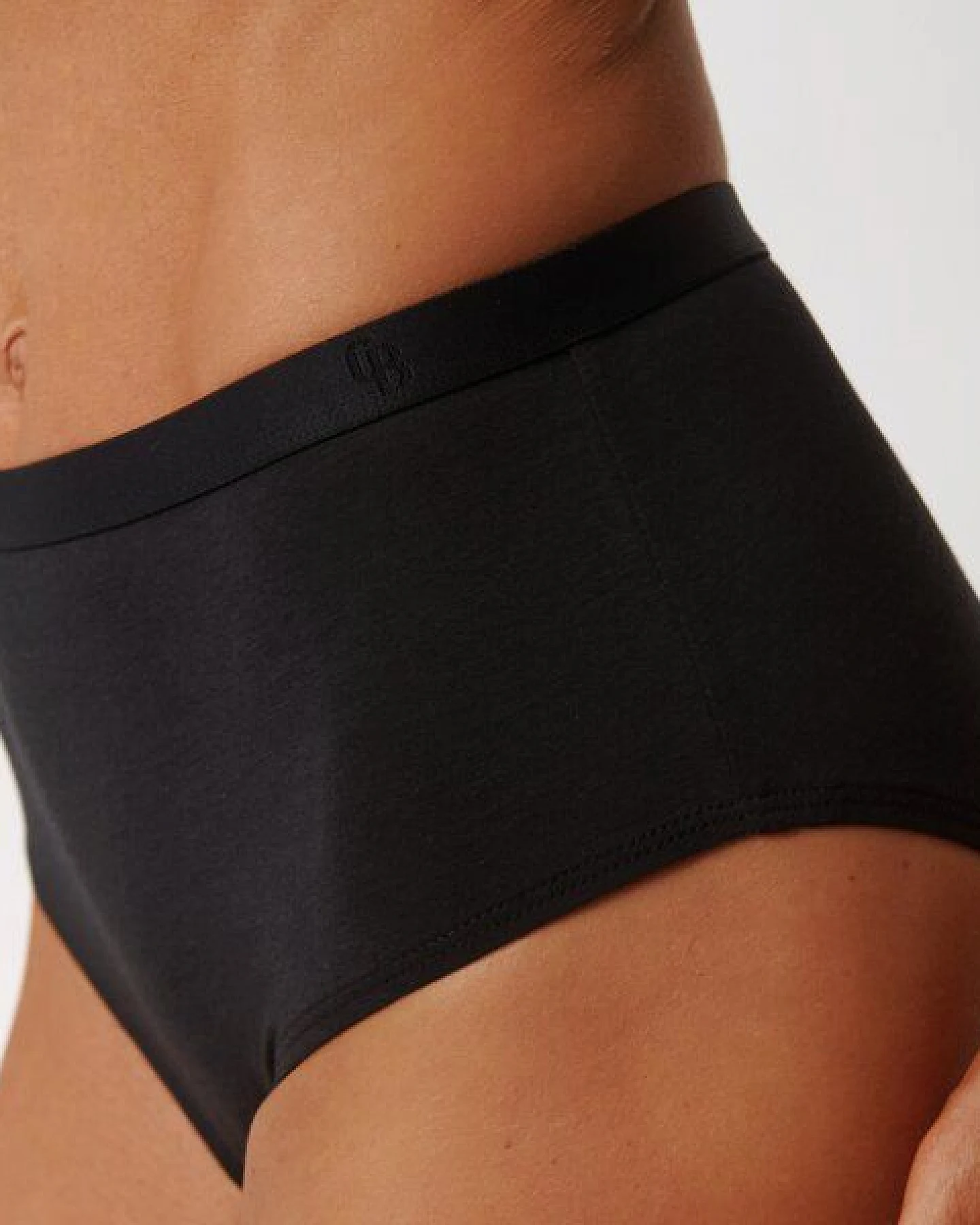 Copenhagen Bamboo 3 schwarze Maxislips aus Bambus – Ansicht 3