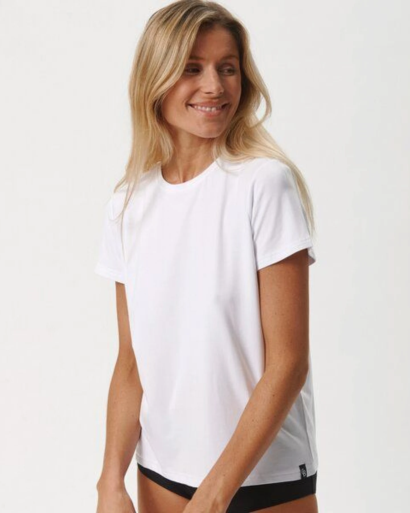 Copenhagen Bamboo 3er-Pack weißes Bambus-T-Shirt – Ansicht 2