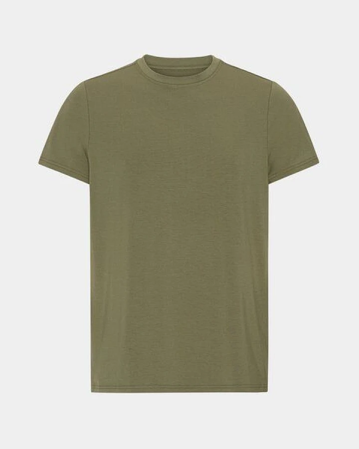 Copenhagen Bamboo Bambus-T-Shirt mit Rundhalsausschnitt in Oliv