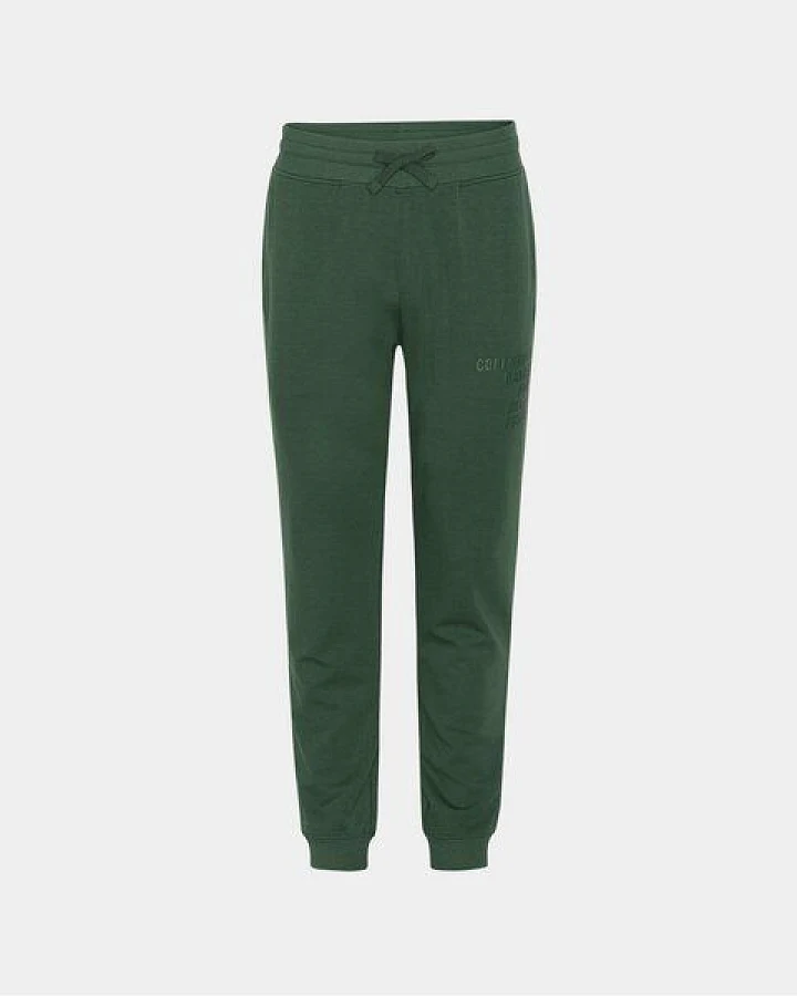 Copenhagen Bamboo Grüne Bambus-Sweatpants mit Logo