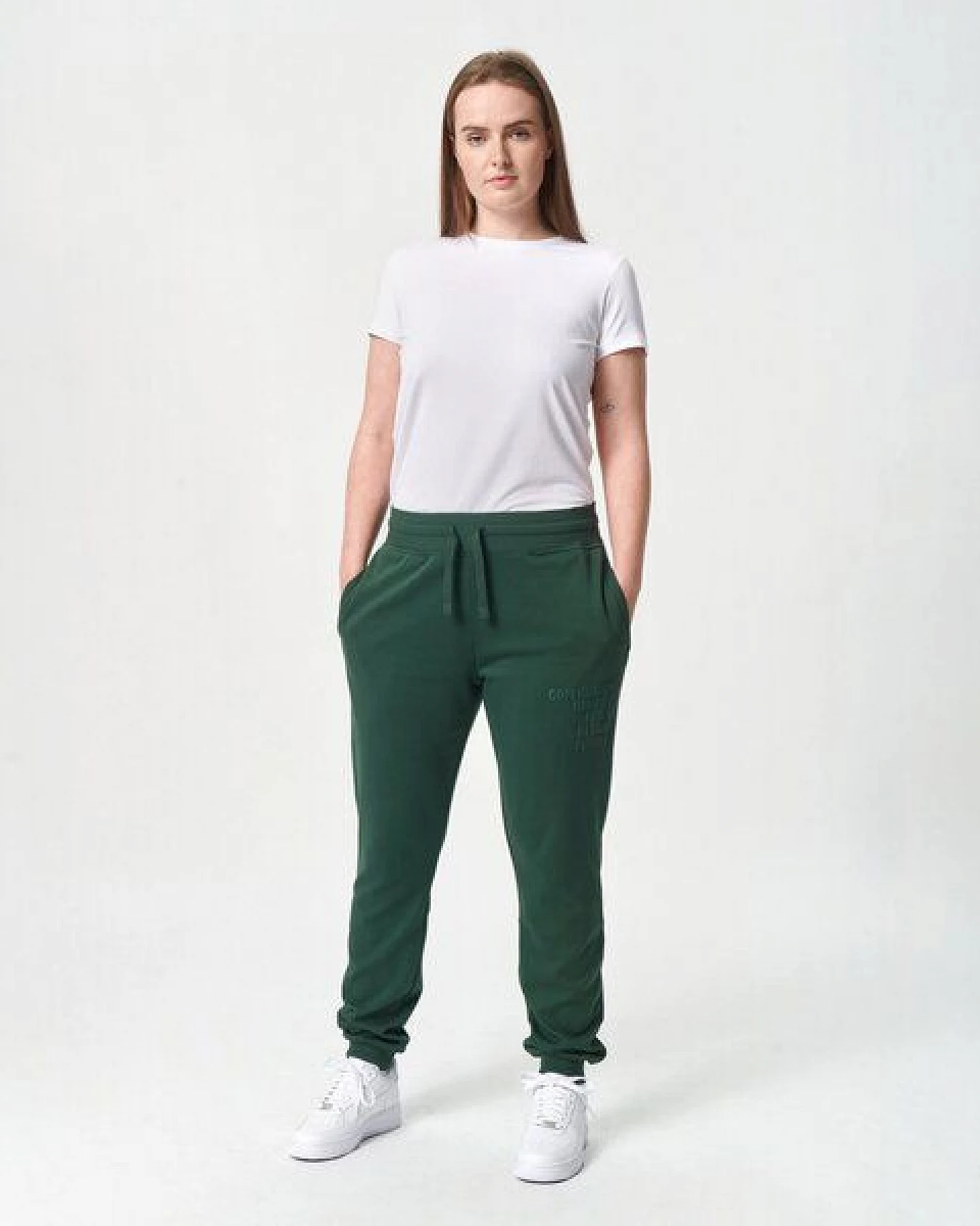 Copenhagen Bamboo Grüne Bambus-Sweatpants mit Logo – Ansicht 3