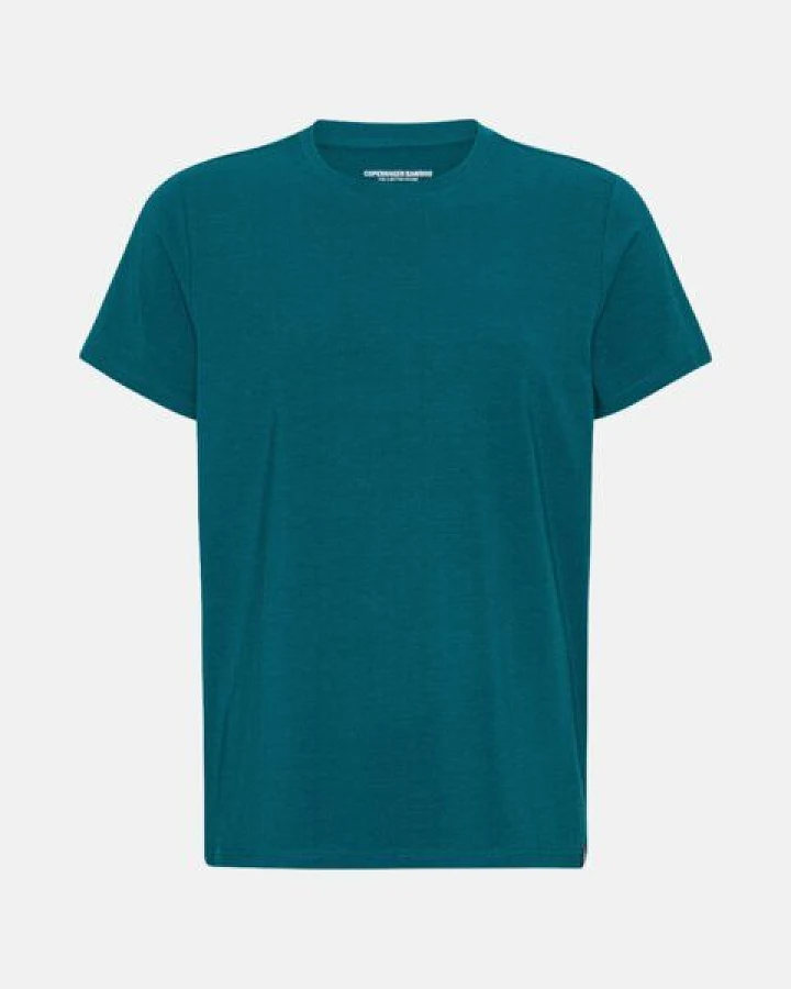Copenhagen Bamboo Petrol Bamboo T-Shirt mit Rundhalsausschnitt