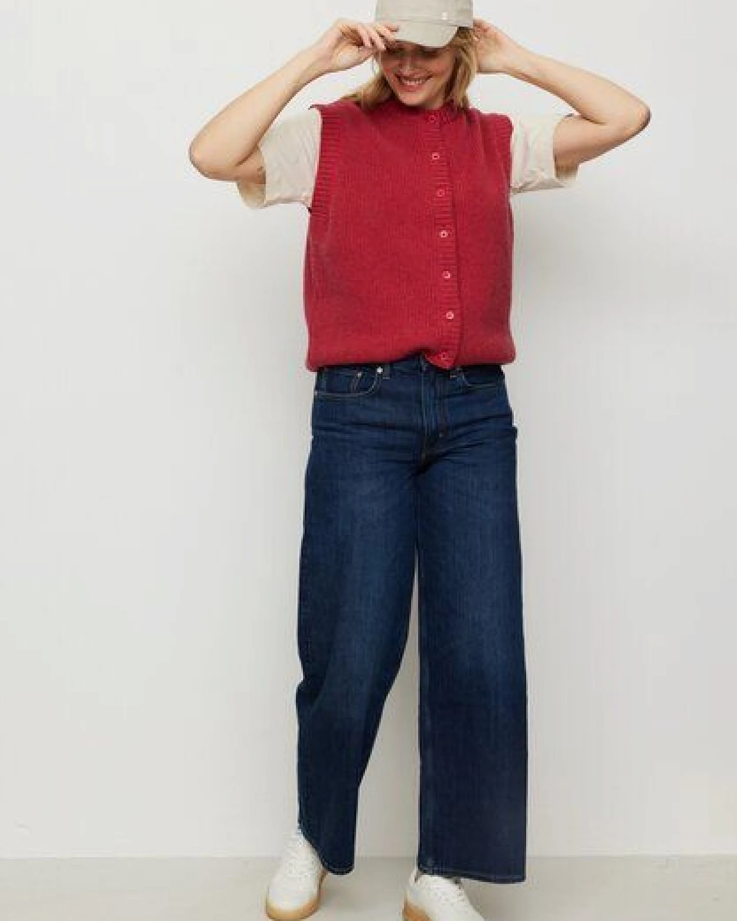Damen Strickweste aus Wolle und Baumwolle - GOJI - recolution – Ansicht 3