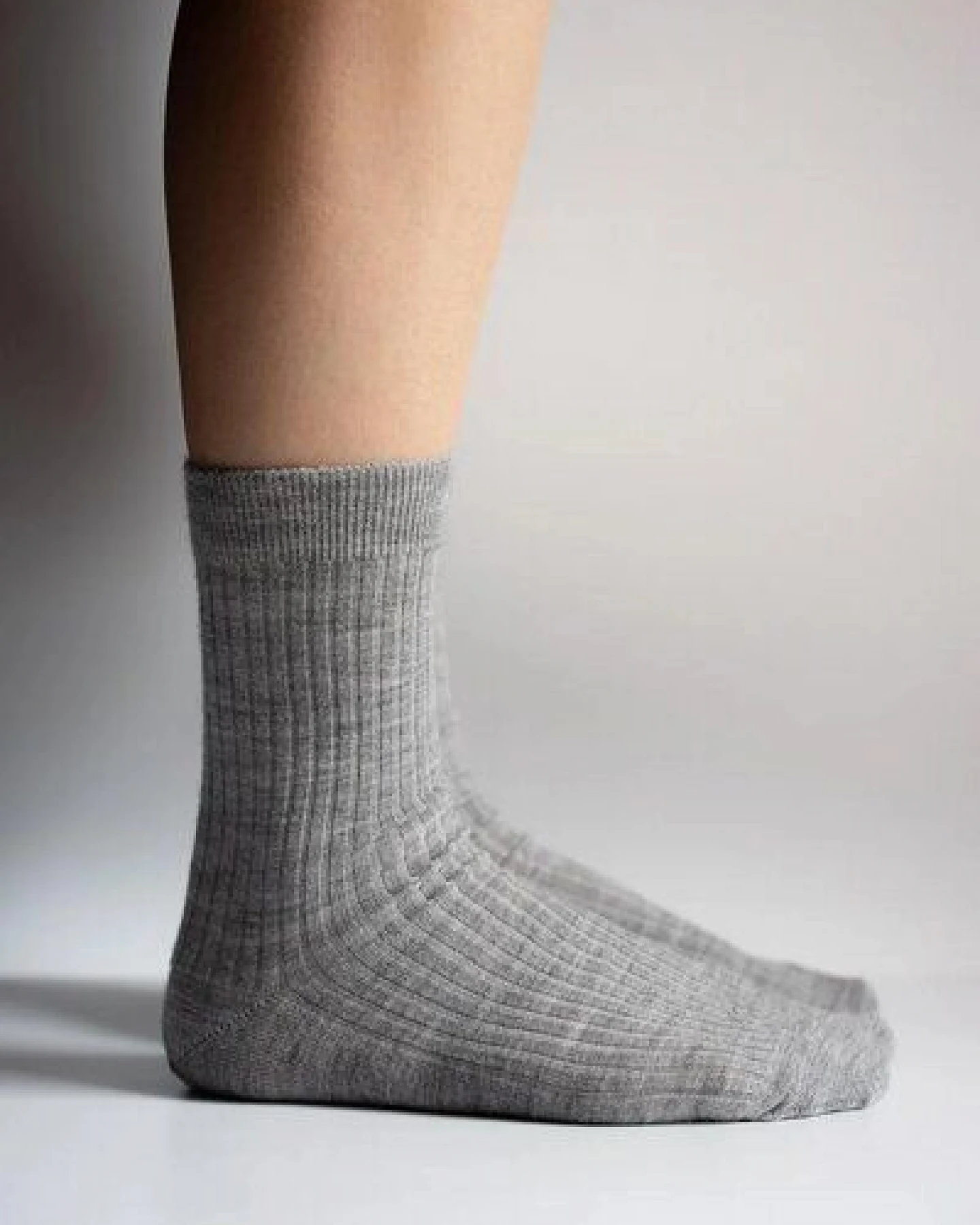 Kopyto NORKI RWS – Gerippte Merino-Socken aus RWS-Merinowolle – zeitlos – Ansicht 4