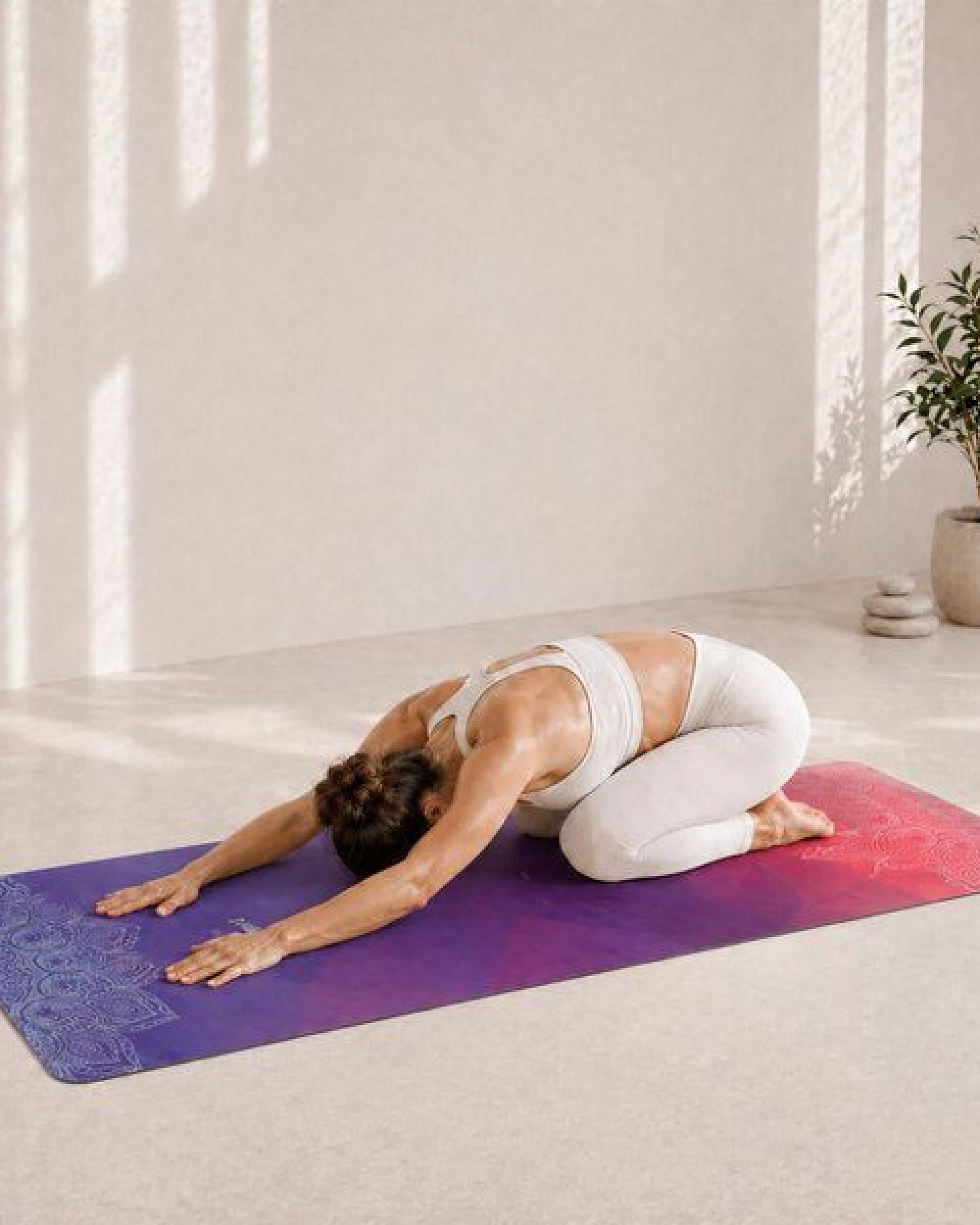 Yosana Yin Yogamatte Naturkautschuk (Bunte Wolken) – Ansicht 2