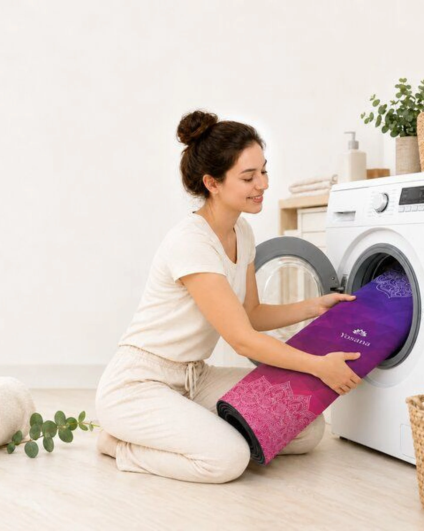 Yosana Yin Yogamatte Naturkautschuk (Bunte Wolken) – Ansicht 4