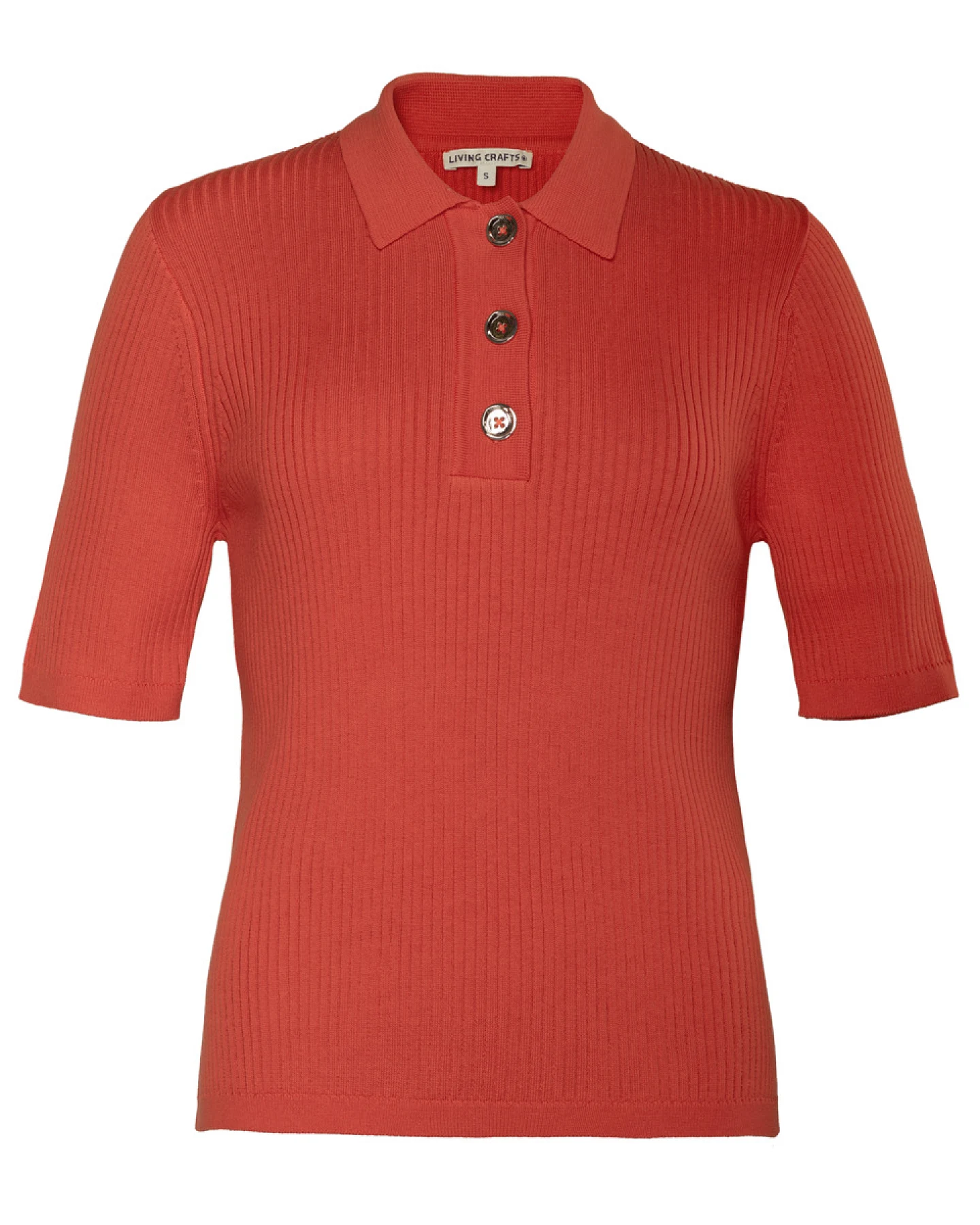 Damen Polo-Pullover Rot – Ansicht 2