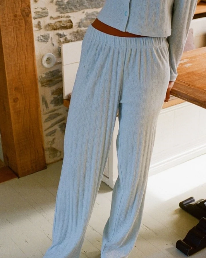Nénés Damen vegan Hose Maud Himmelblau