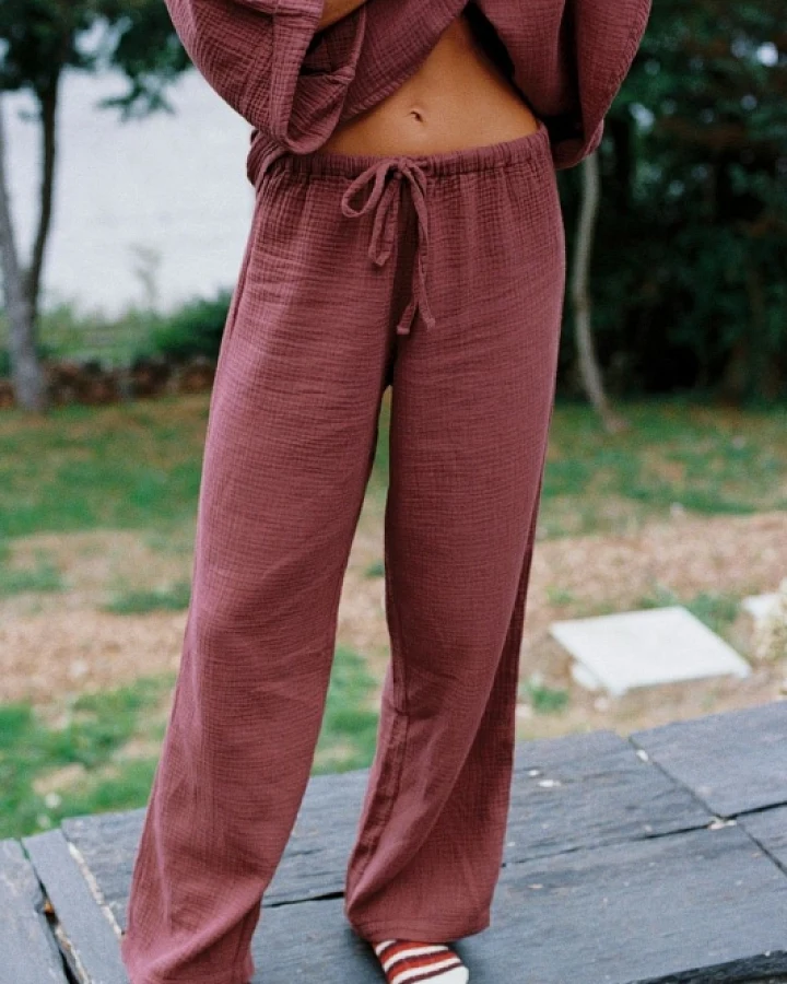Nénés Damen vegan Hosen Von Axelle Plum