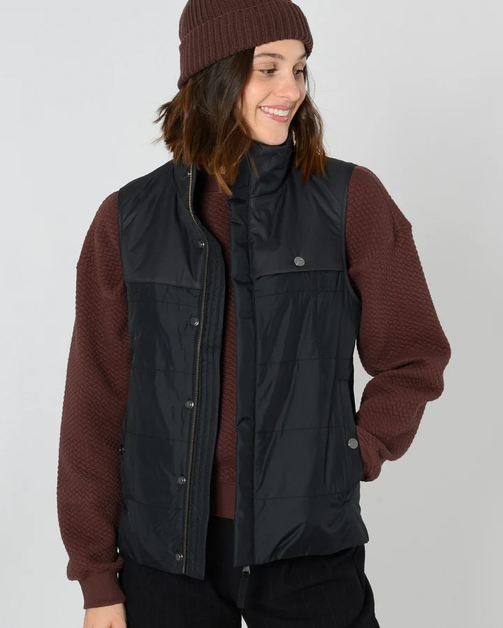 ThokkThokk Damen vegan Weste Schwarz