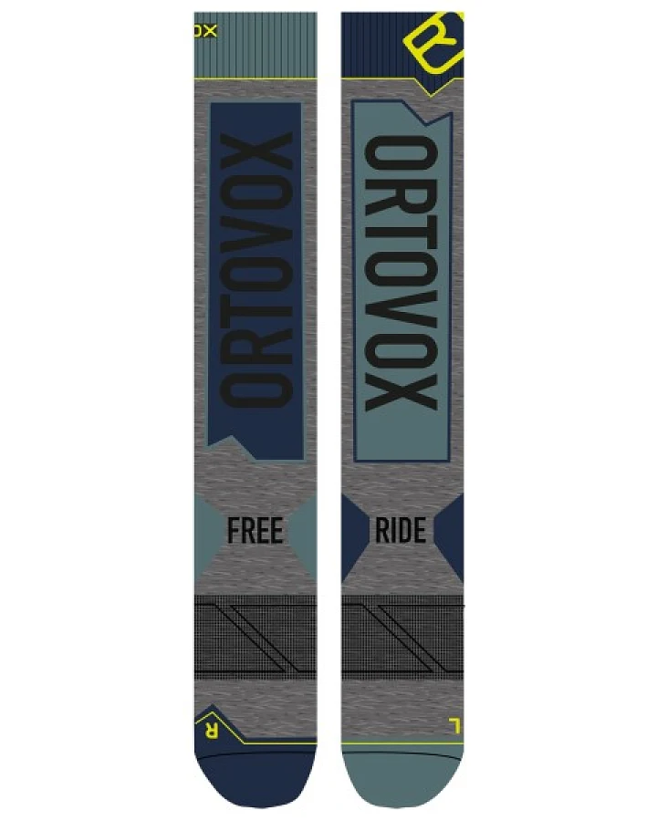 Ortovox - Free Ride Long Socks - Skisocken Gr 39-41 grau