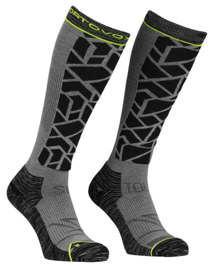 Ortovox - Ski Tour Comp Long Socks - Skisocken Gr 39-41 grau/schwarz