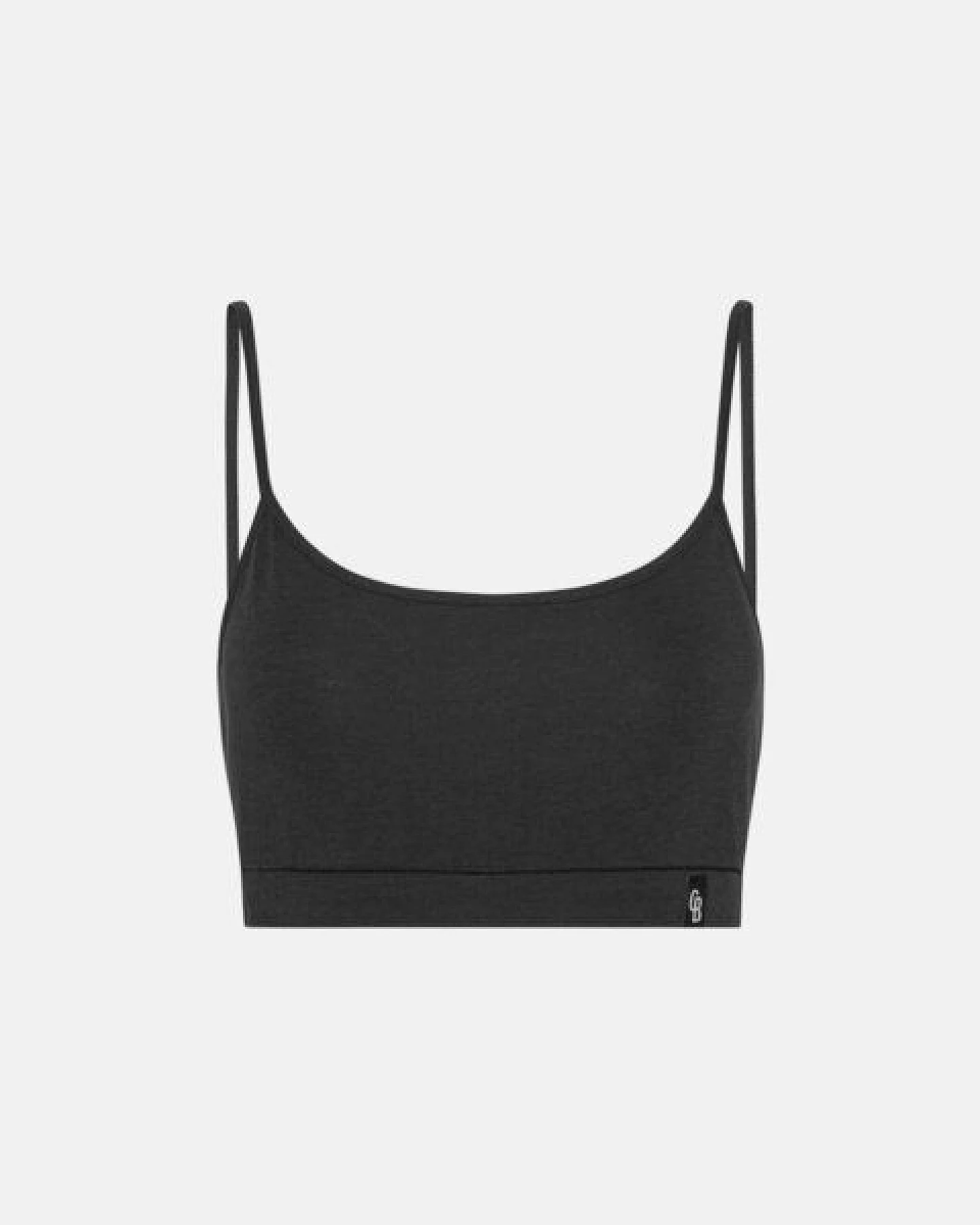 Copenhagen Bamboo 2 Stück schwarzes Bambus-BH-Top mit dünnen Trägern – Ansicht 2