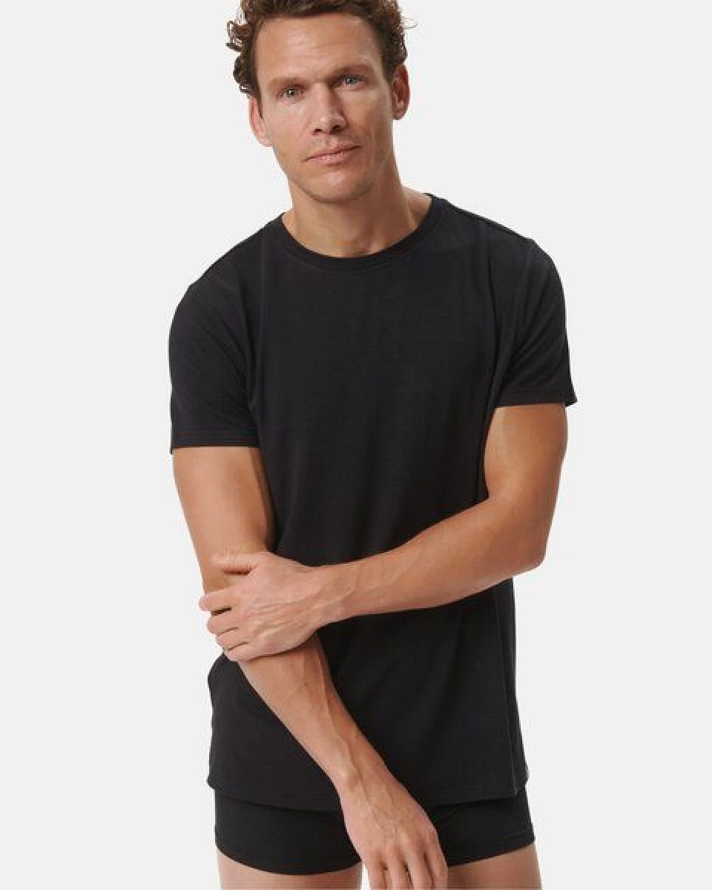 Copenhagen Bamboo 3er-Pack schwarzes Bambus-T-Shirt – Ansicht 2