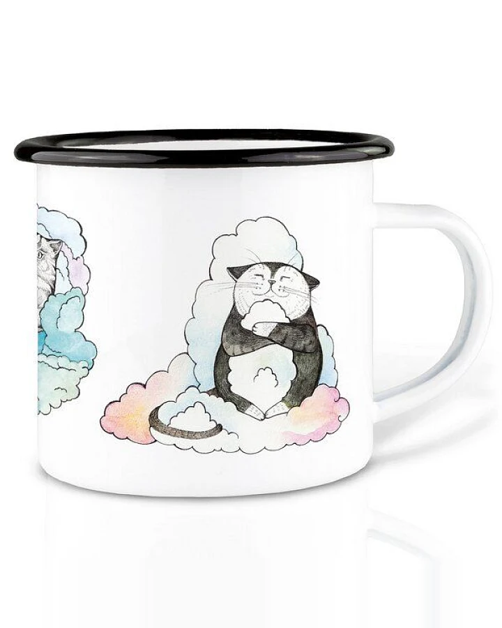 Emaille Tasse – Tommi & Friends – LIGARTI Tiermanufaktur