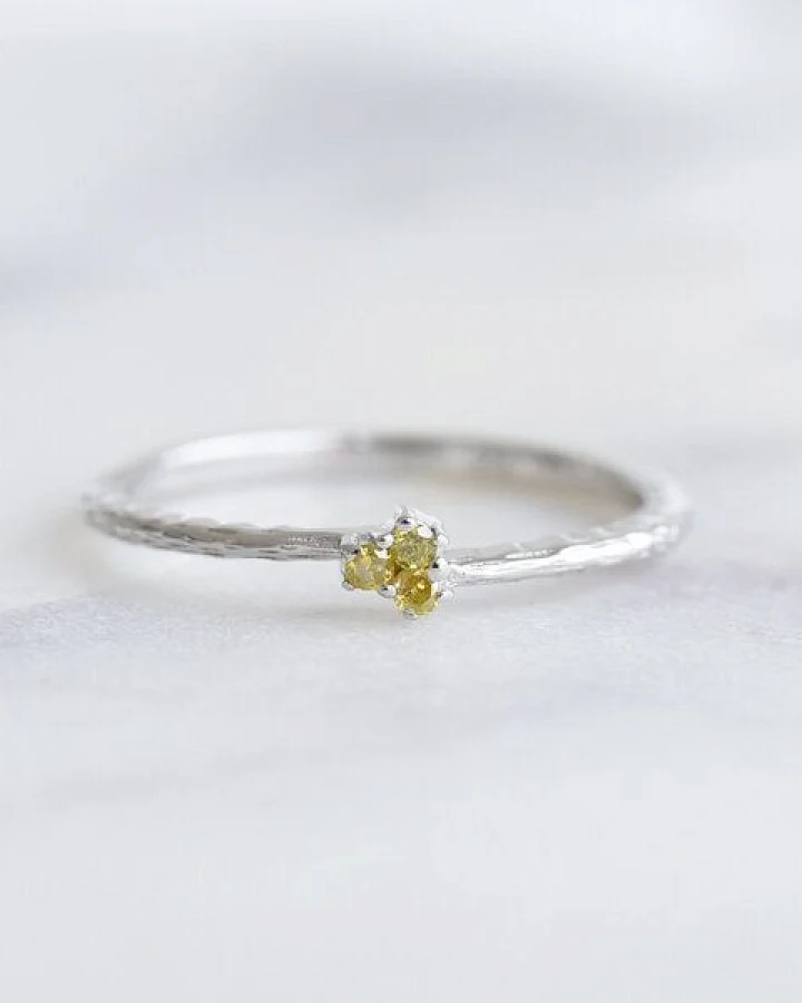 Eppi Ring mit gelben Diamanten Milan