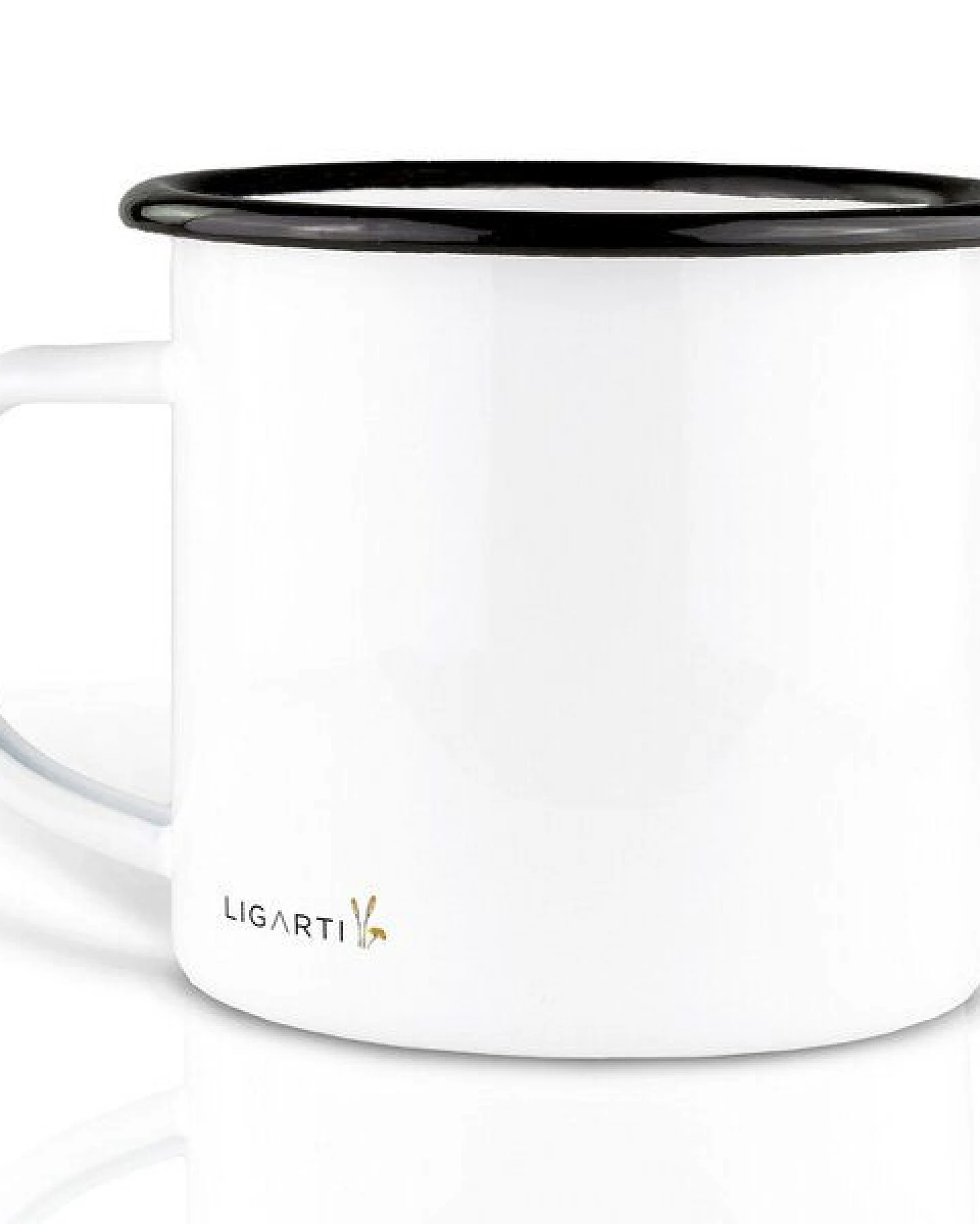 Emaille Tasse – Bärenfreunde – LIGARTI Tiermanufaktur – Ansicht 2