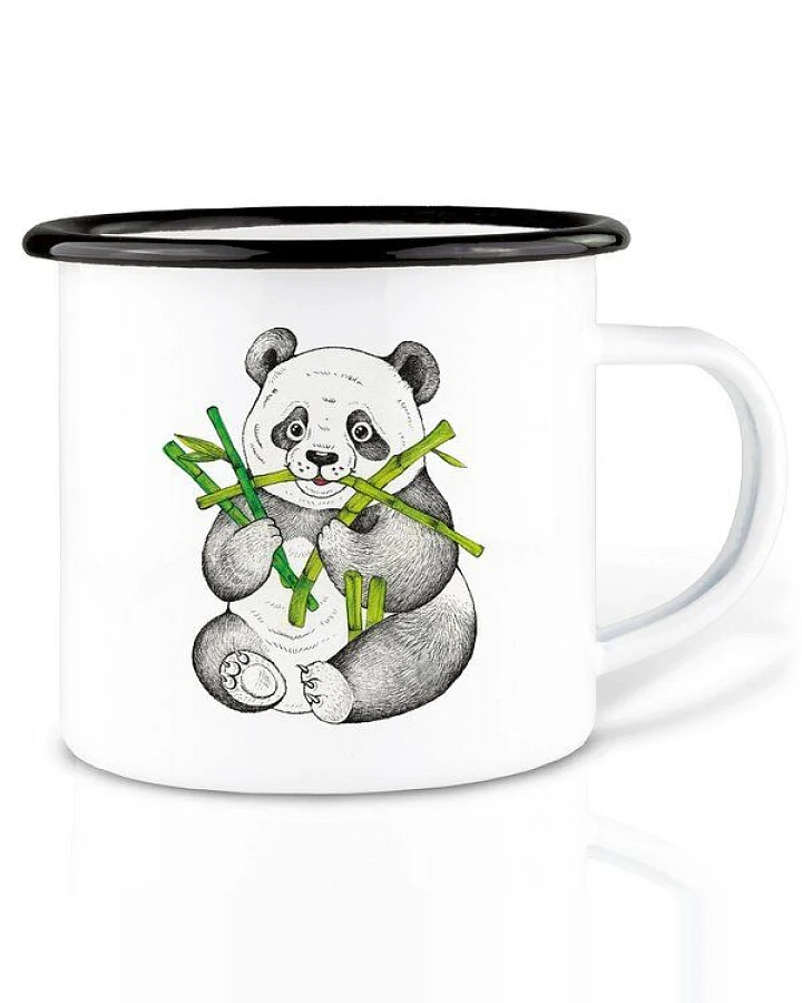 Emaille Tasse – Pedro – LIGARTI Tiermanufaktur