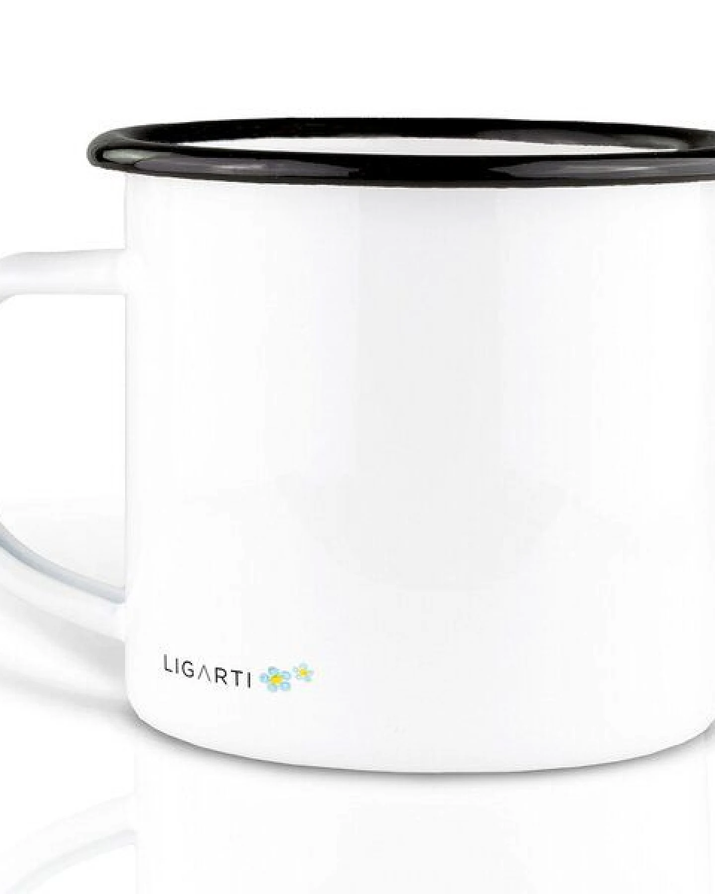 Emaille Tasse – Wildbärentee – LIGARTI Tiermanufaktur – Ansicht 2