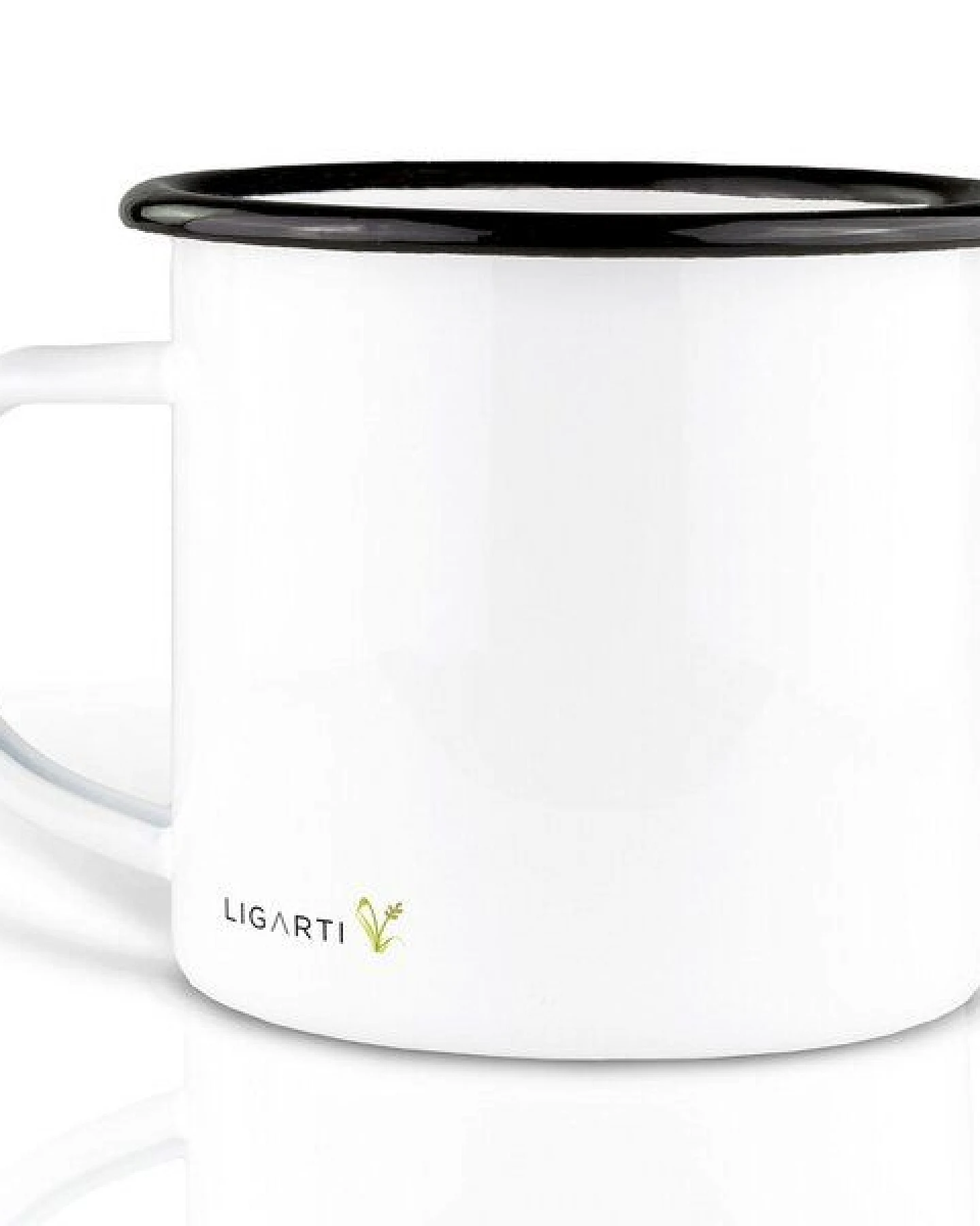 Emaille Tasse – Zutrauen – LIGARTI Tiermanufaktur – Ansicht 2