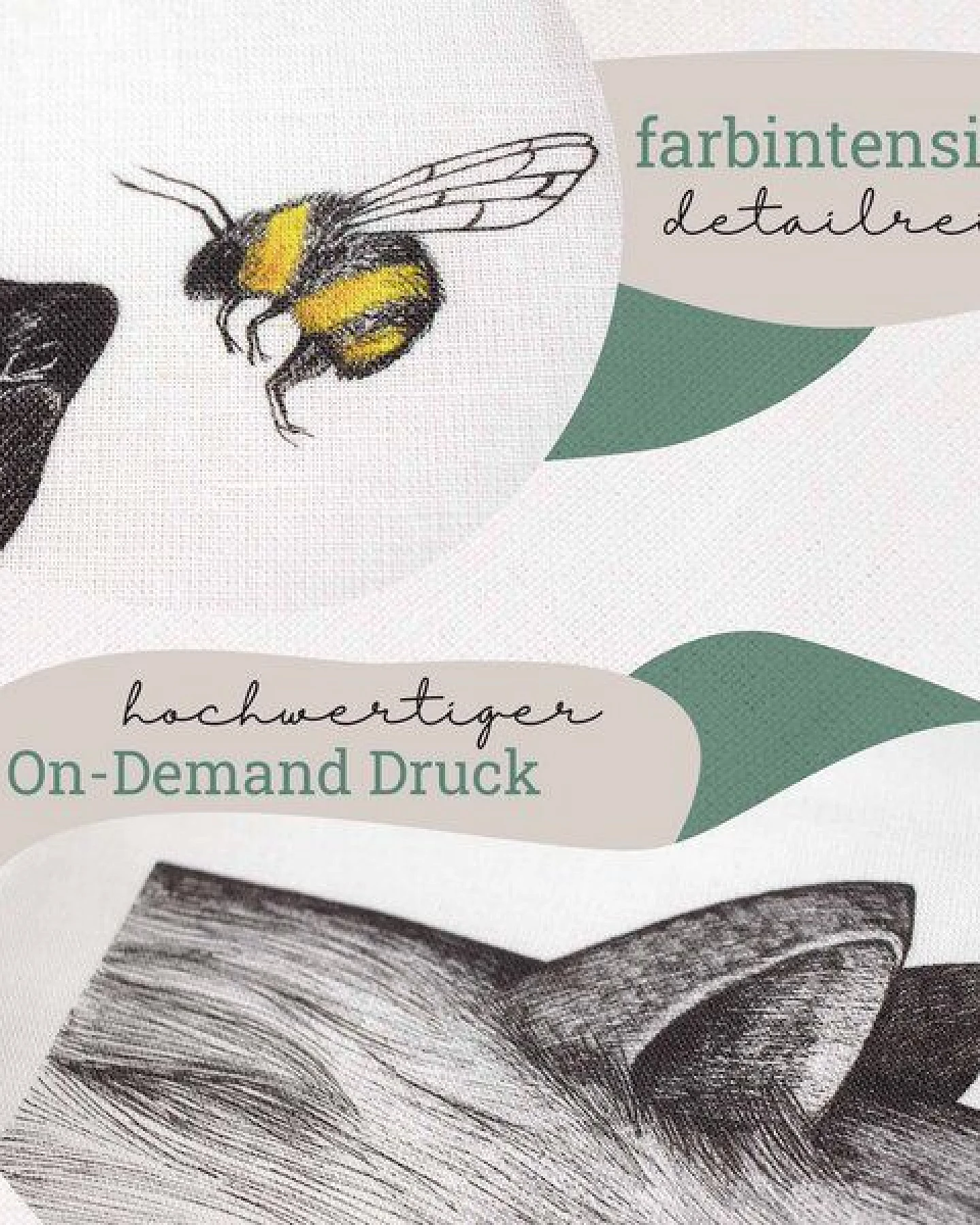 Geschirrtuch – Gemüsebeet – LIGARTI Tiermanufaktur – Ansicht 4