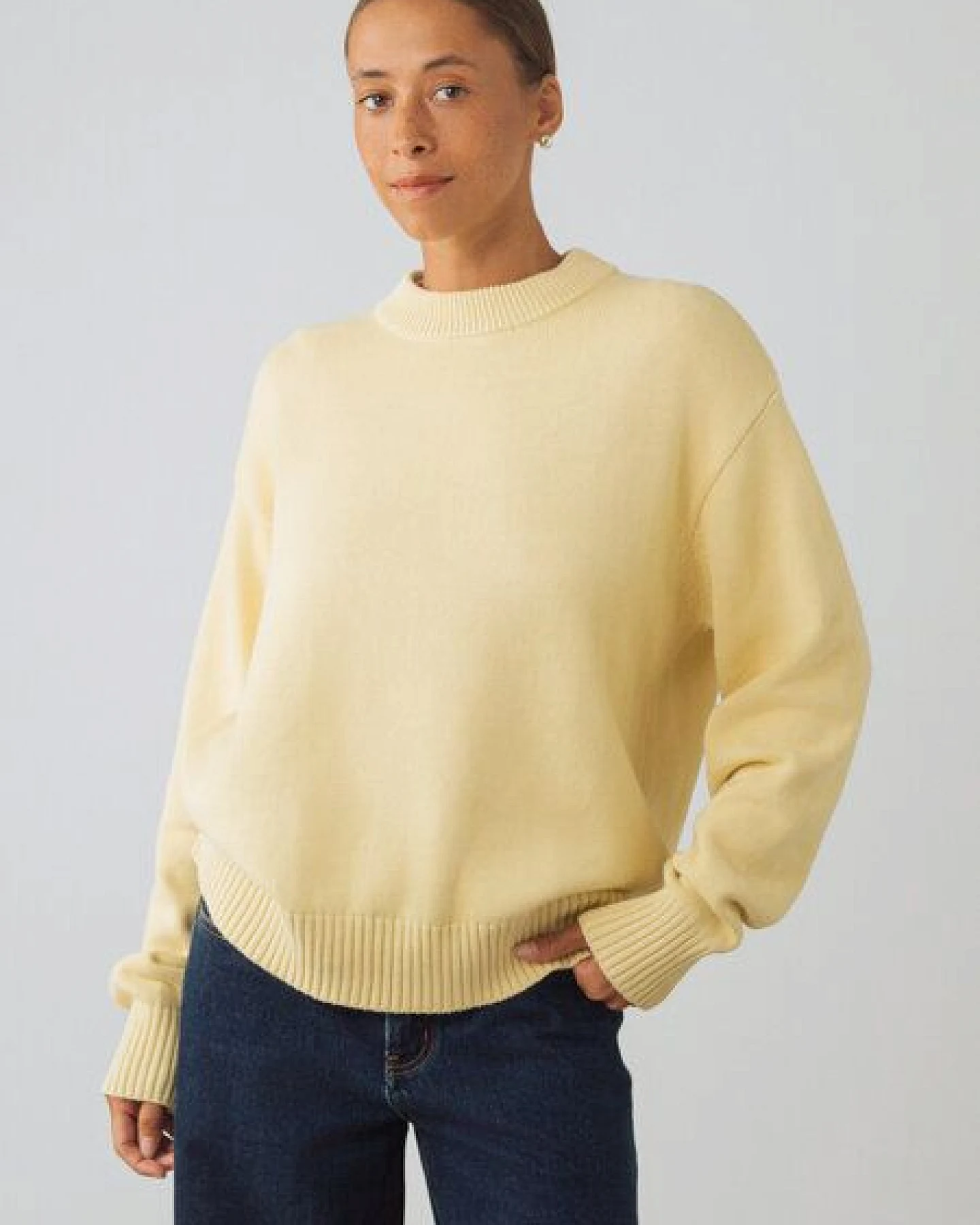 Honest Basics Damen Crew-Pullover aus 100% Bio-Baumwolle – Ansicht 2