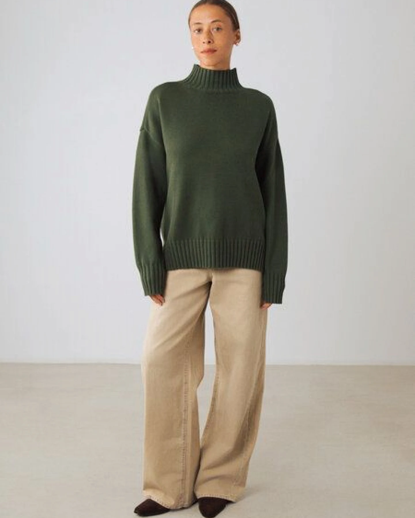 Honest Basics Damen Mock-Pullover aus Bio-Baumwolle – Ansicht 4