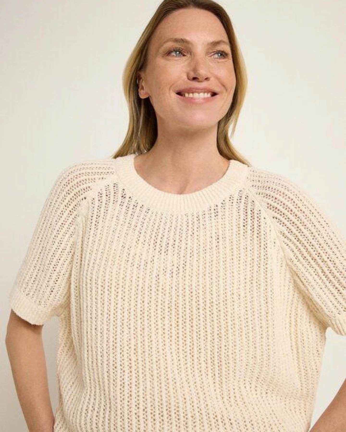 LANIUS Boucle Pullunder (GOTS) aus Bio-Baumwolle – Ansicht 3