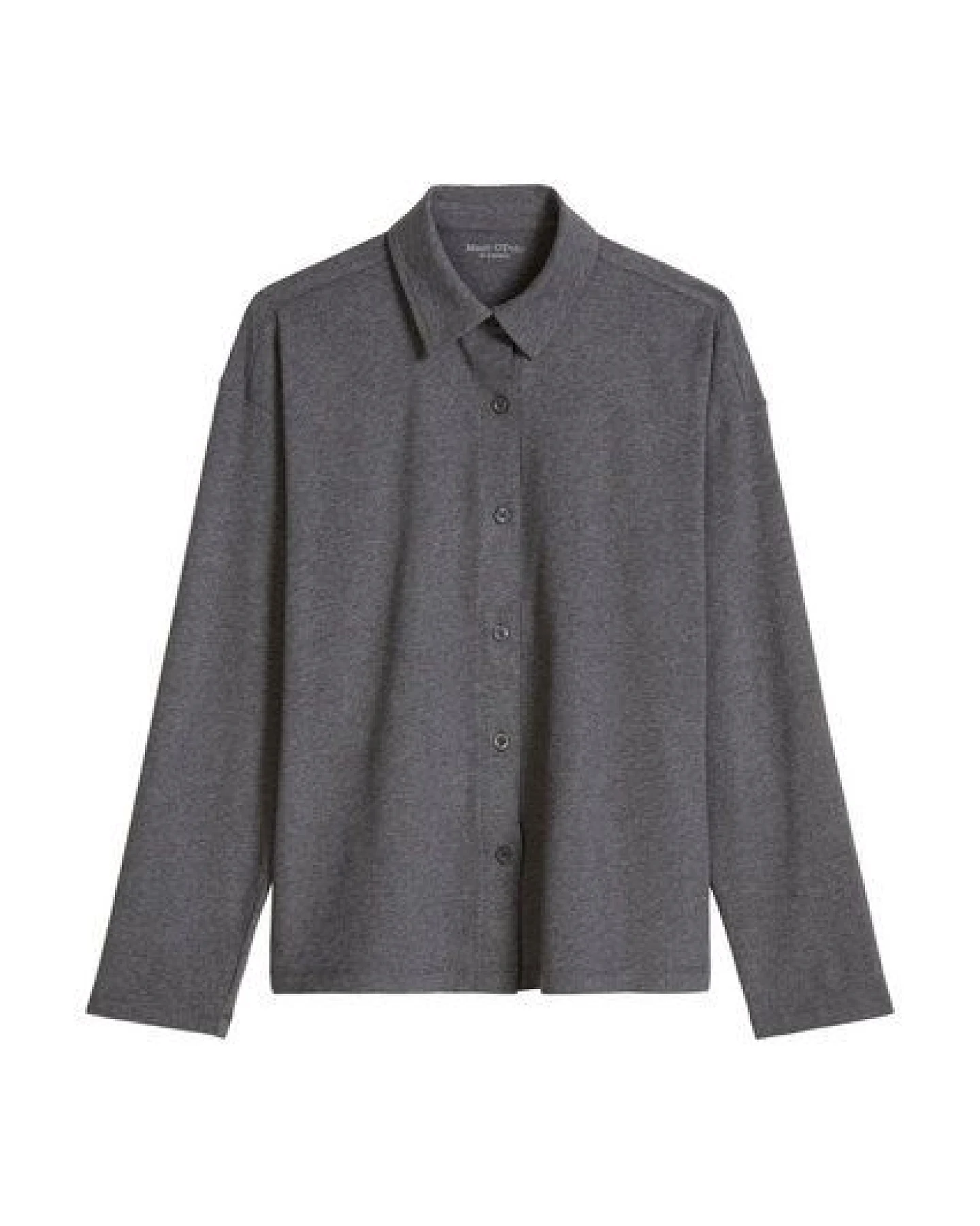 Marc O'Polo Lounge-Shirt Knopfleiste langarm – Ansicht 4