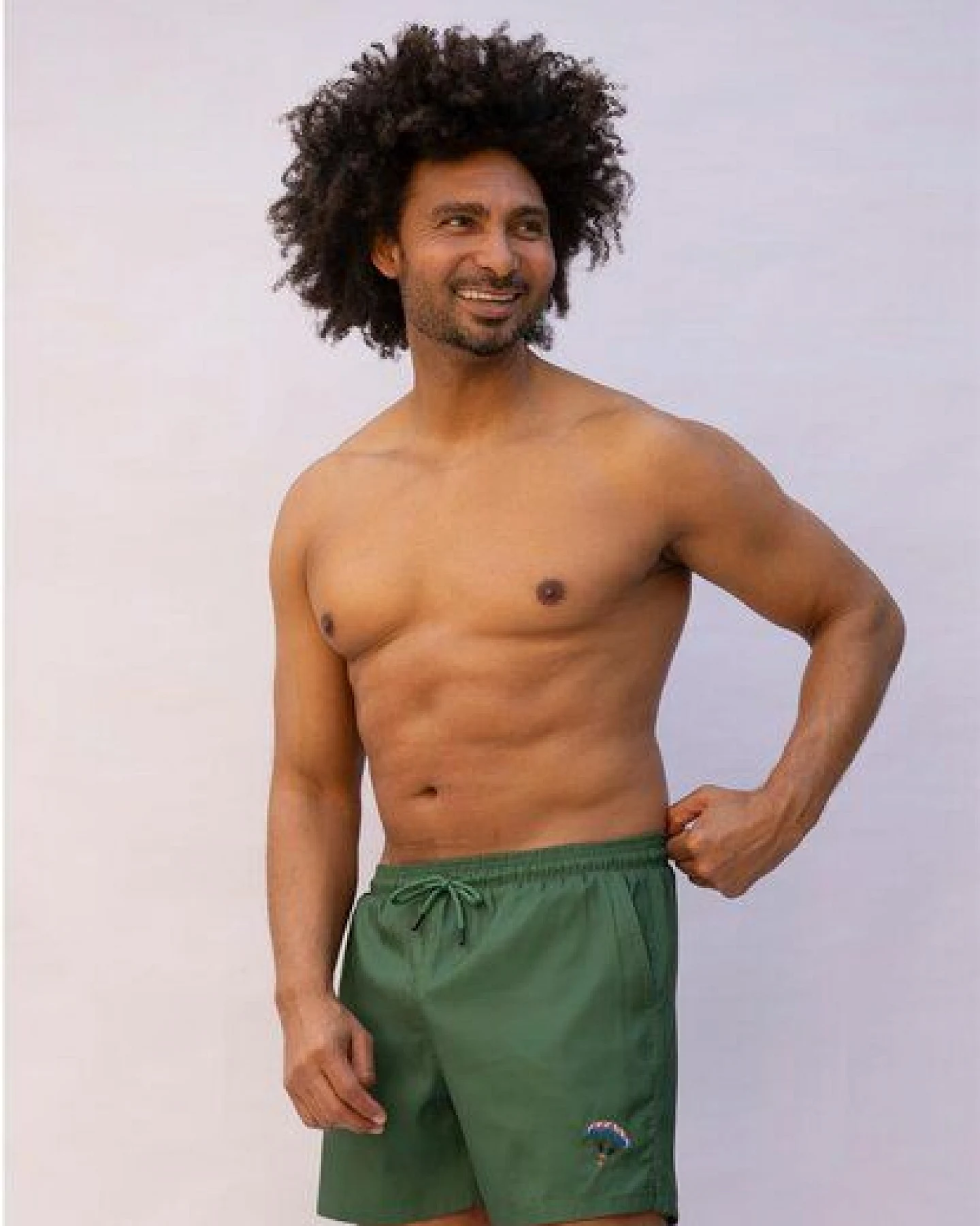 Narwal Badehose mit Stick-Motiv – Ansicht 2