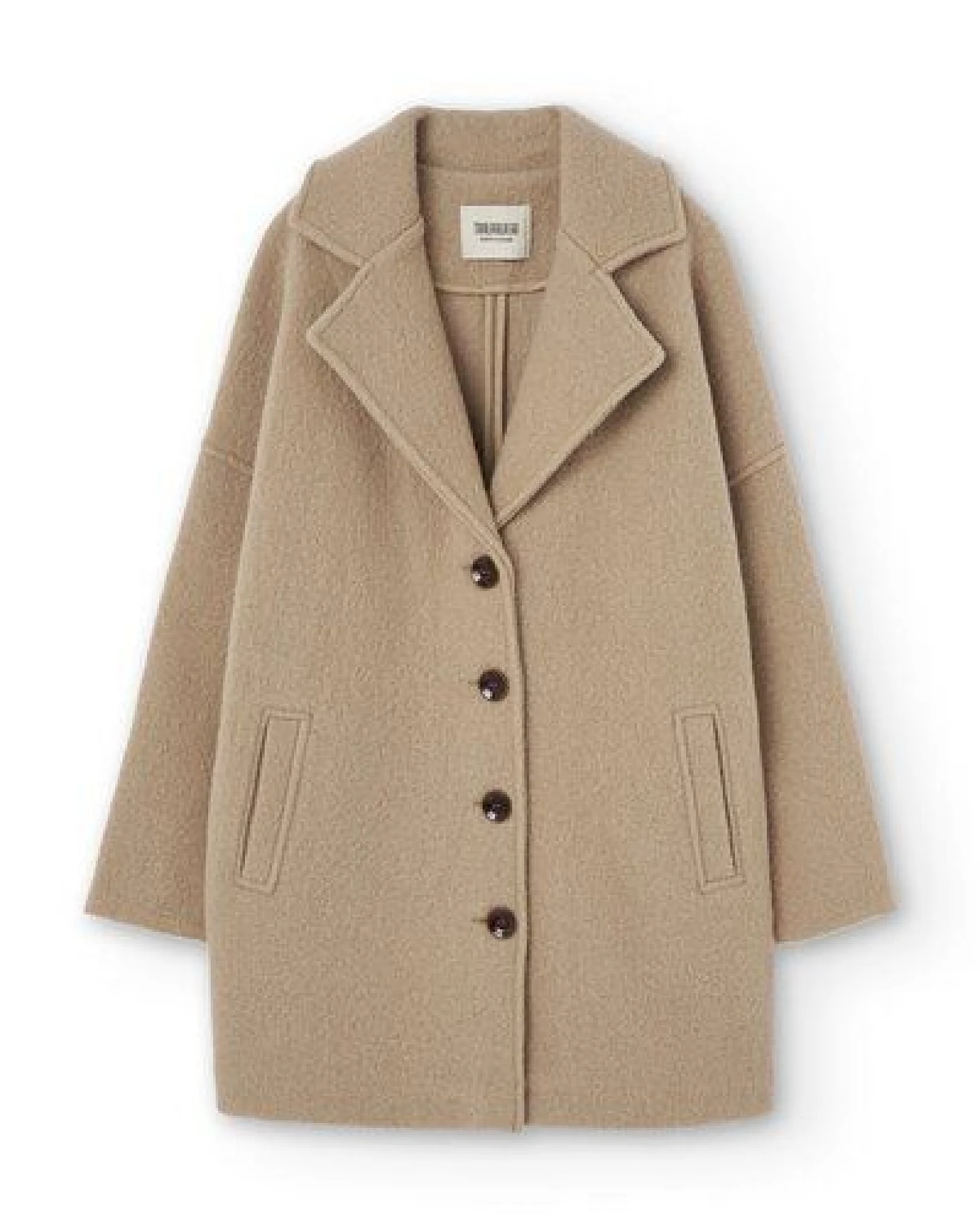 TIRALAHILACHA Tad Chunky Wool Coat – Ansicht 4