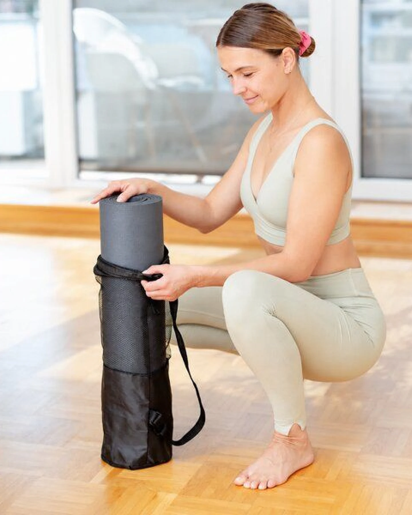 Yosana Yogamatte inkl. Tragetasche, Made in Germany, rutschfeste OEKO-TEX100 geprüfte Yoga Matte – Ansicht 4