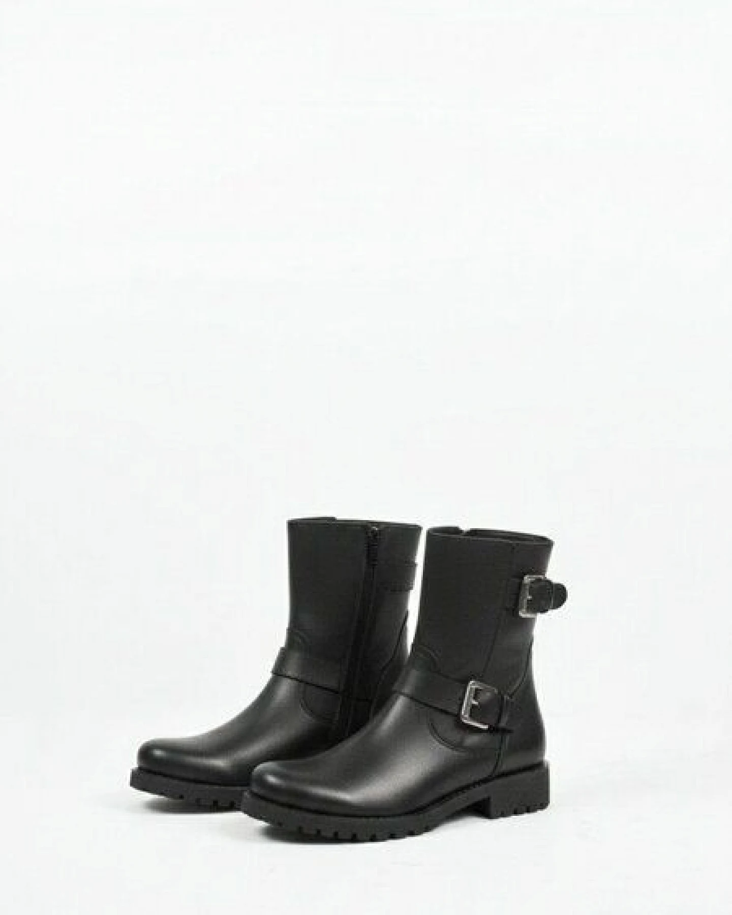 Will's Vegan Shop Biker-Stiefel Schwarz Damen – Ansicht 4