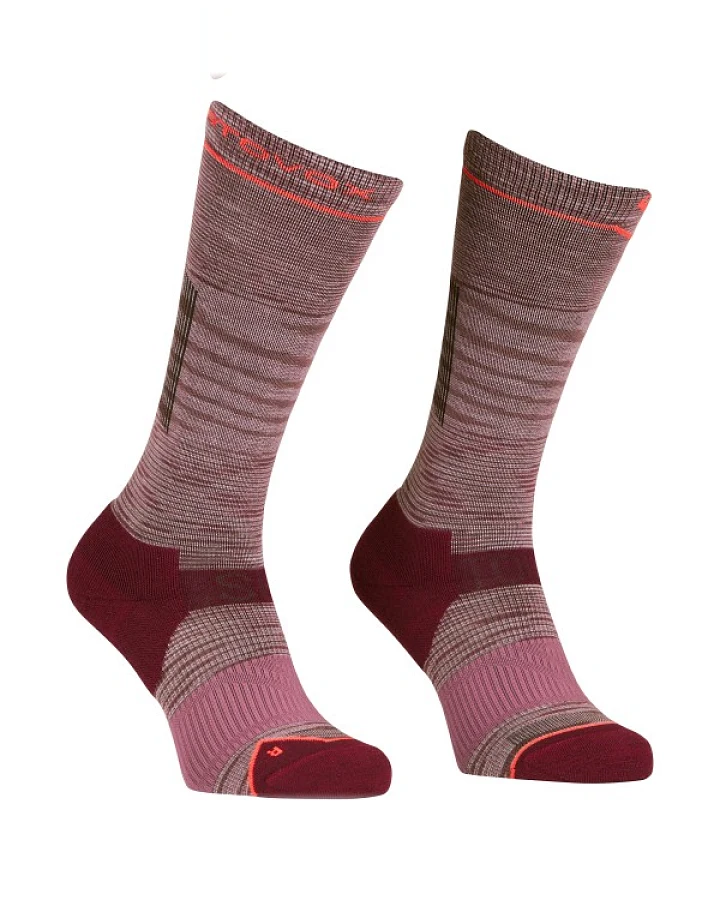 Ortovox - Women's Ski Tour LT Comp Long Socks - Skisocken Gr 35-38 braun