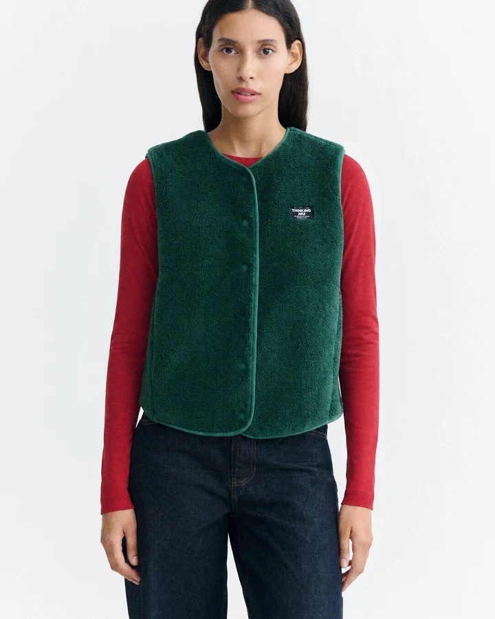 Thinking MU Damen vegan Weste Jay Green