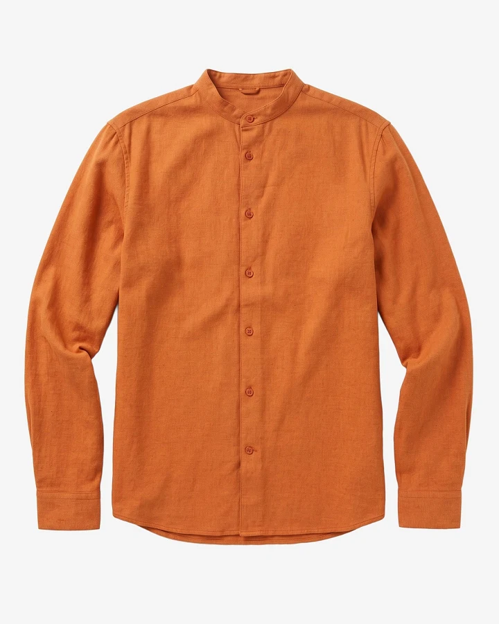 KnowledgeCotton Apparel Herren vegan Flanellhemd Arch Regular Golden Oak