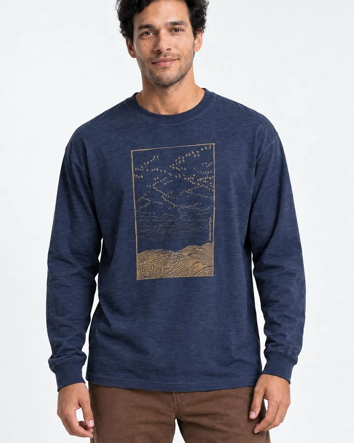 KOMODO Herren vegan T-Shirt Migration Indigo