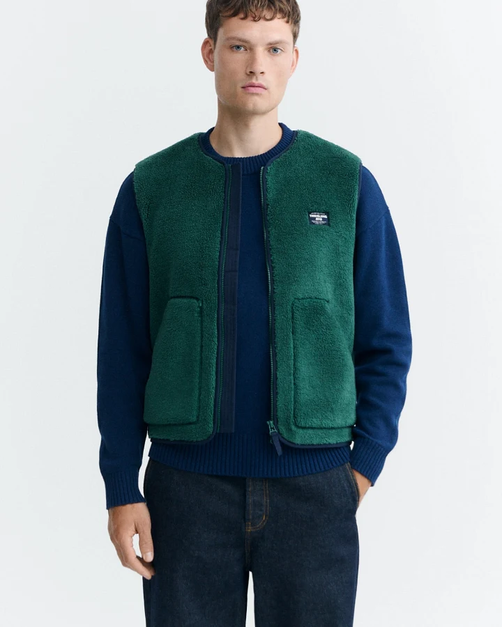 Thinking MU Herren vegan Weste Troy Green