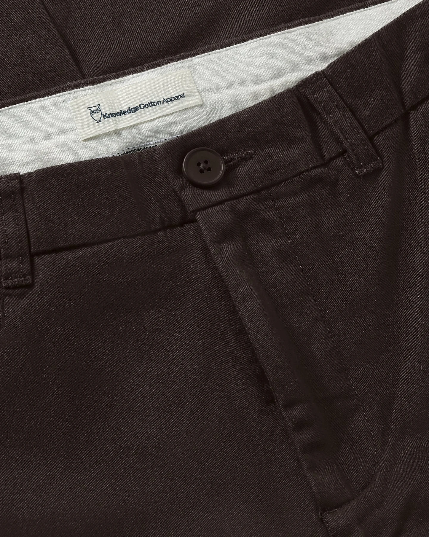 KnowledgeCotton Apparel Herren vegan Chinohose Chuck Regular Twill Chocolate Torte – Ansicht 2