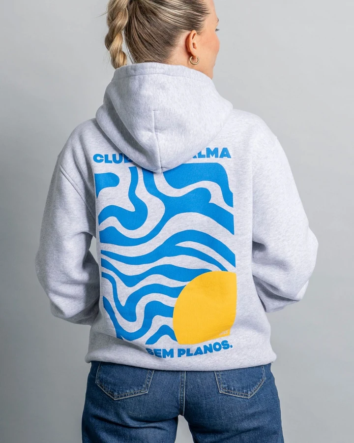 DIRTS Damen vegan Hoodie Nada Urgente Grau Meliert