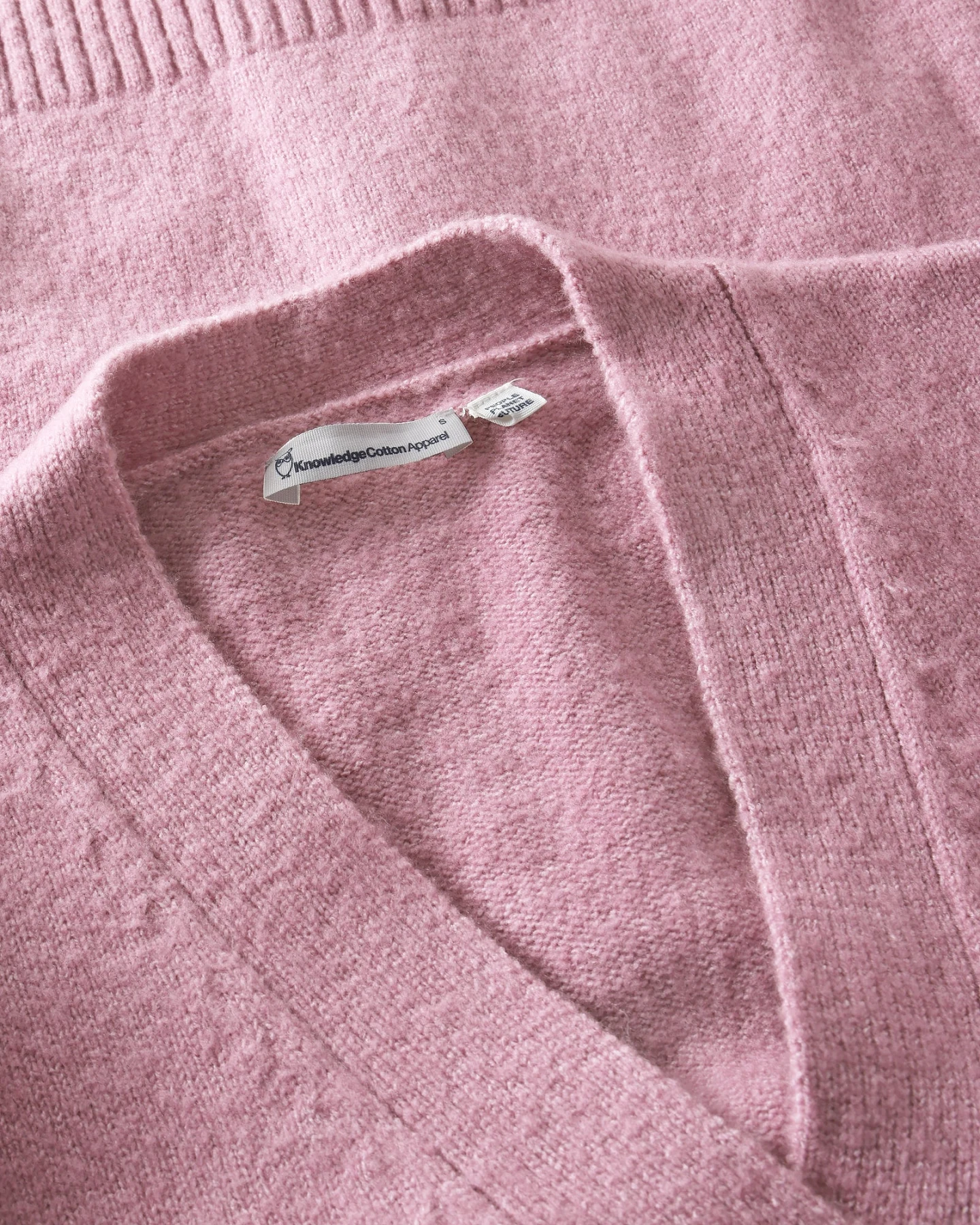 KnowledgeCotton Apparel Damen vegan Cardigan Soufflé Garn Orchid Haze – Ansicht 2