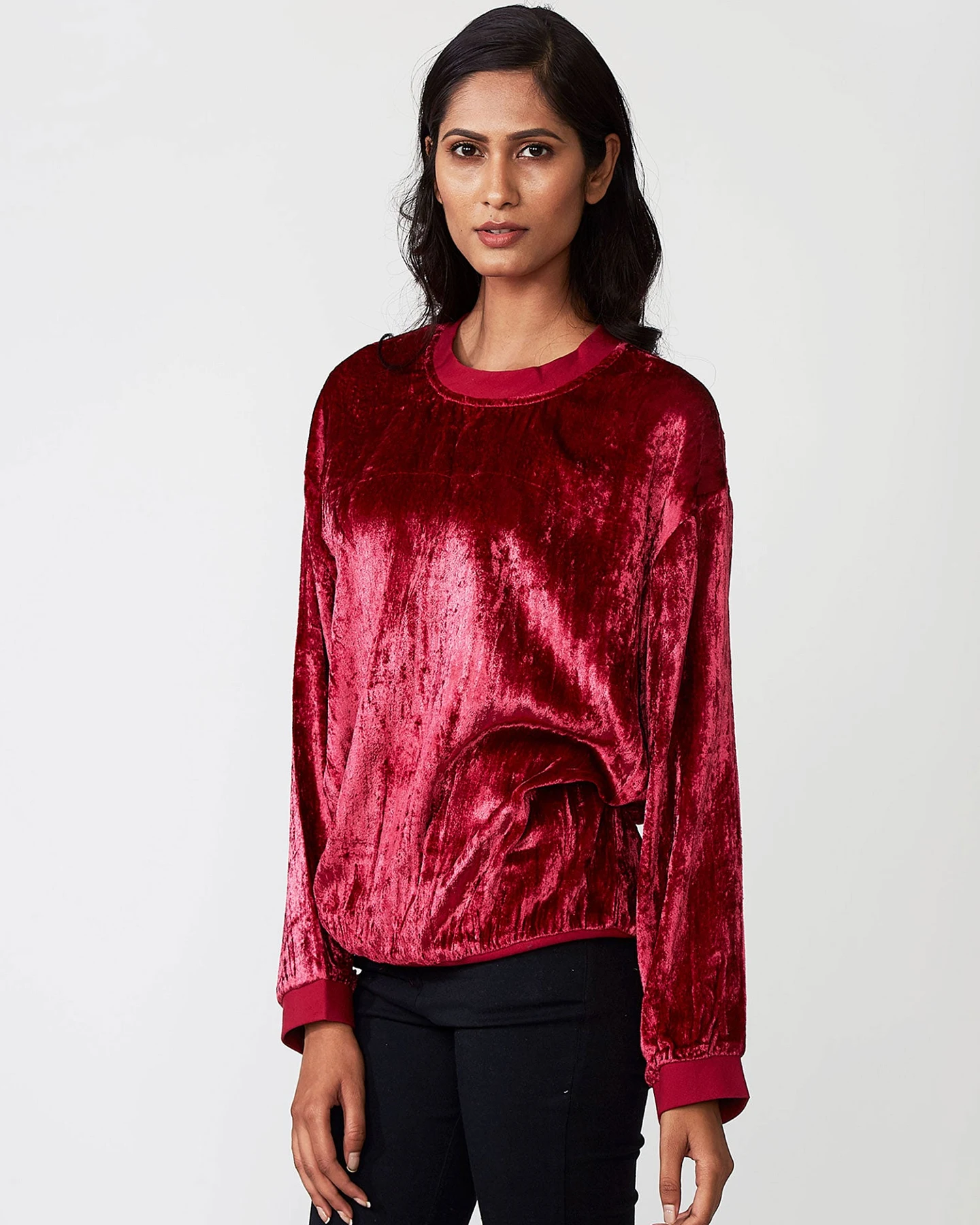 ?MAIMA Herren vegan Pullover Aminah Pompein Rot – Ansicht 2