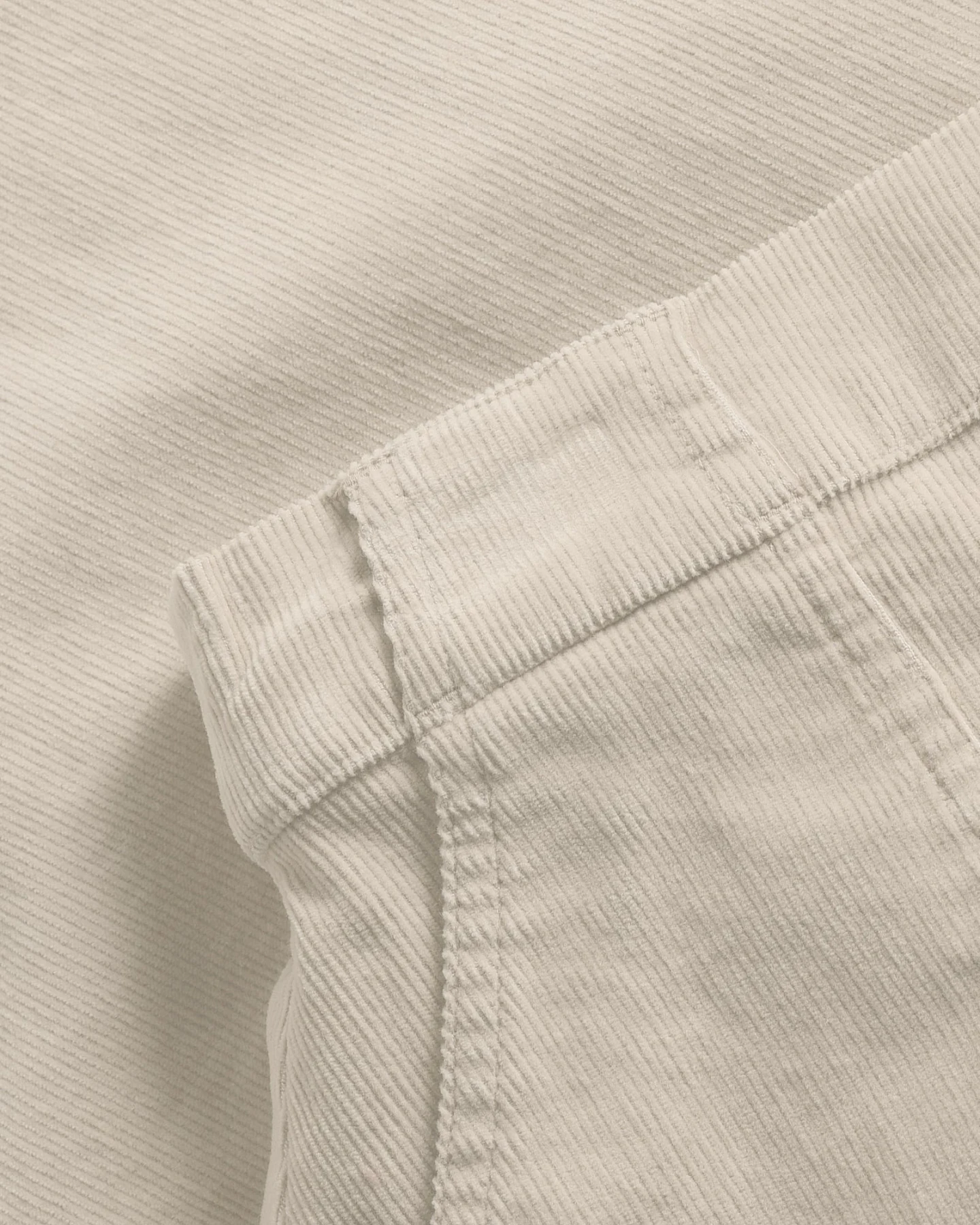 KnowledgeCotton Apparel Damen vegan Rock Corduroy Hell Federgrau – Ansicht 2