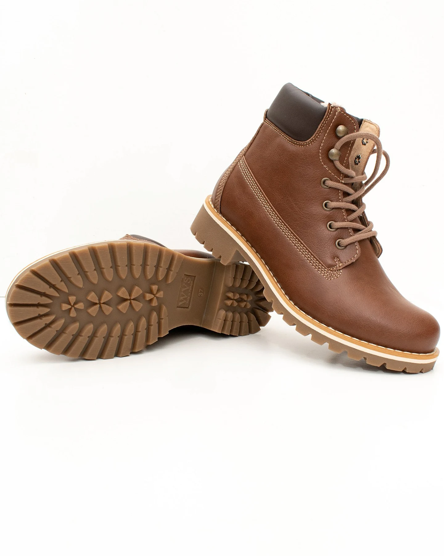 Will's Vegan Store Herren vegan Stiefel Dock Insulated Braun – Ansicht 2