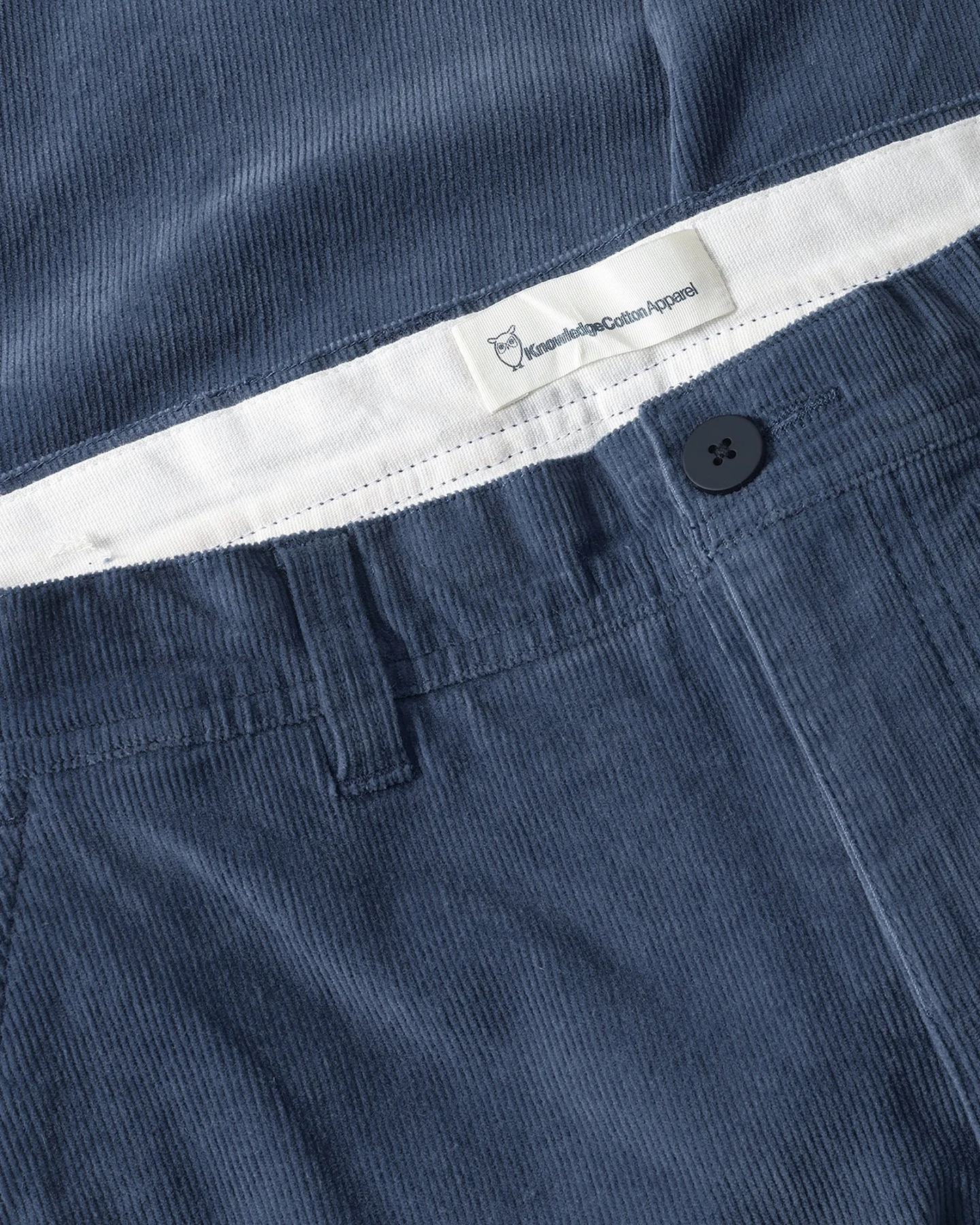 KnowledgeCotton Apparel Herren vegan Cordhose Chuck Regular Vintage Indigo – Ansicht 2