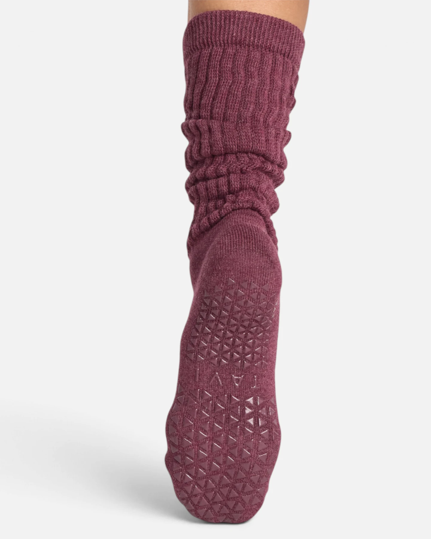 Tavi Noir Yogasocken Grip Stacey - Bordeaux Melange M – Ansicht 3